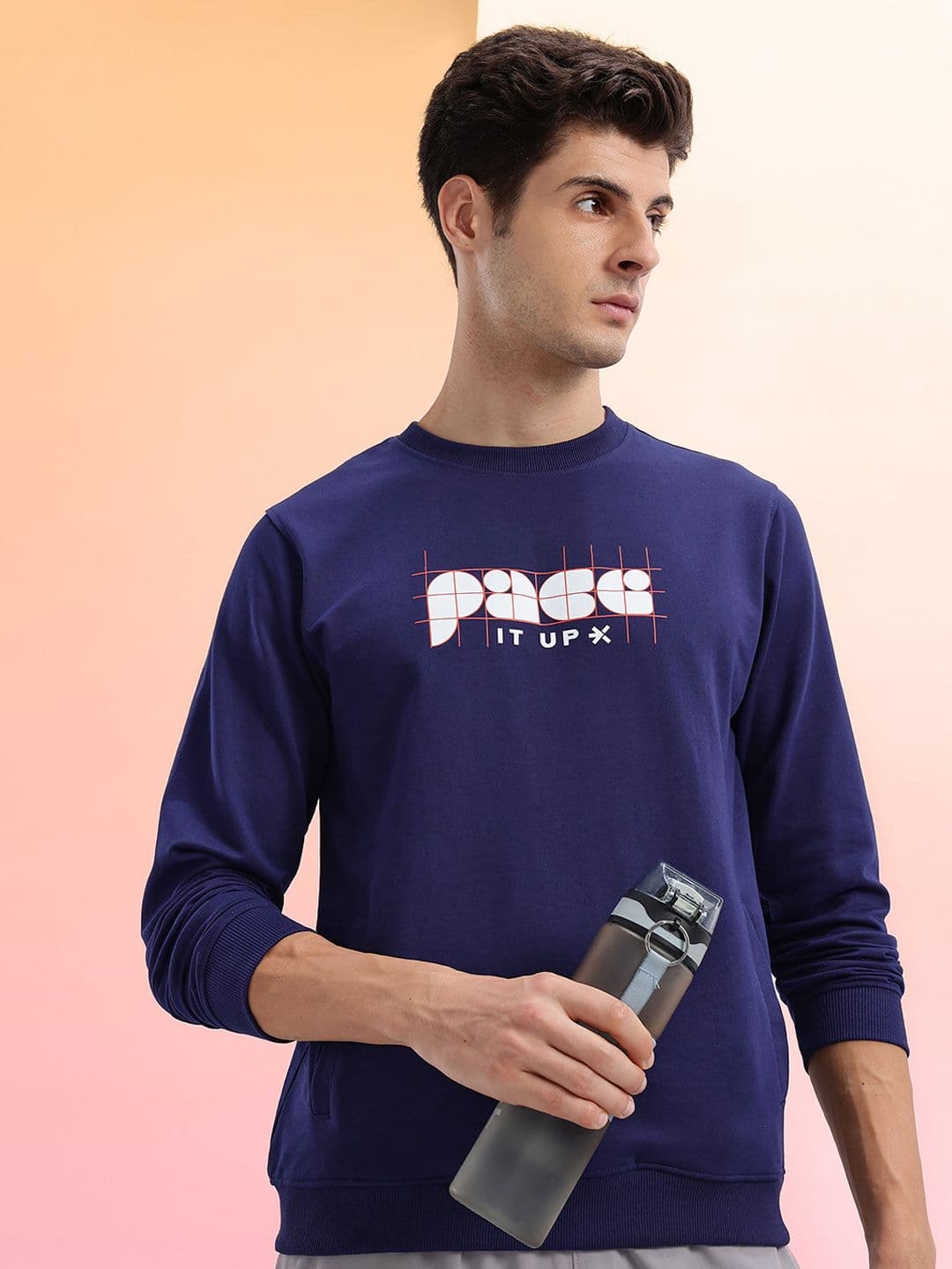 HRX by Hrithik Roshan Printed Running Sweatshirt - view 1
