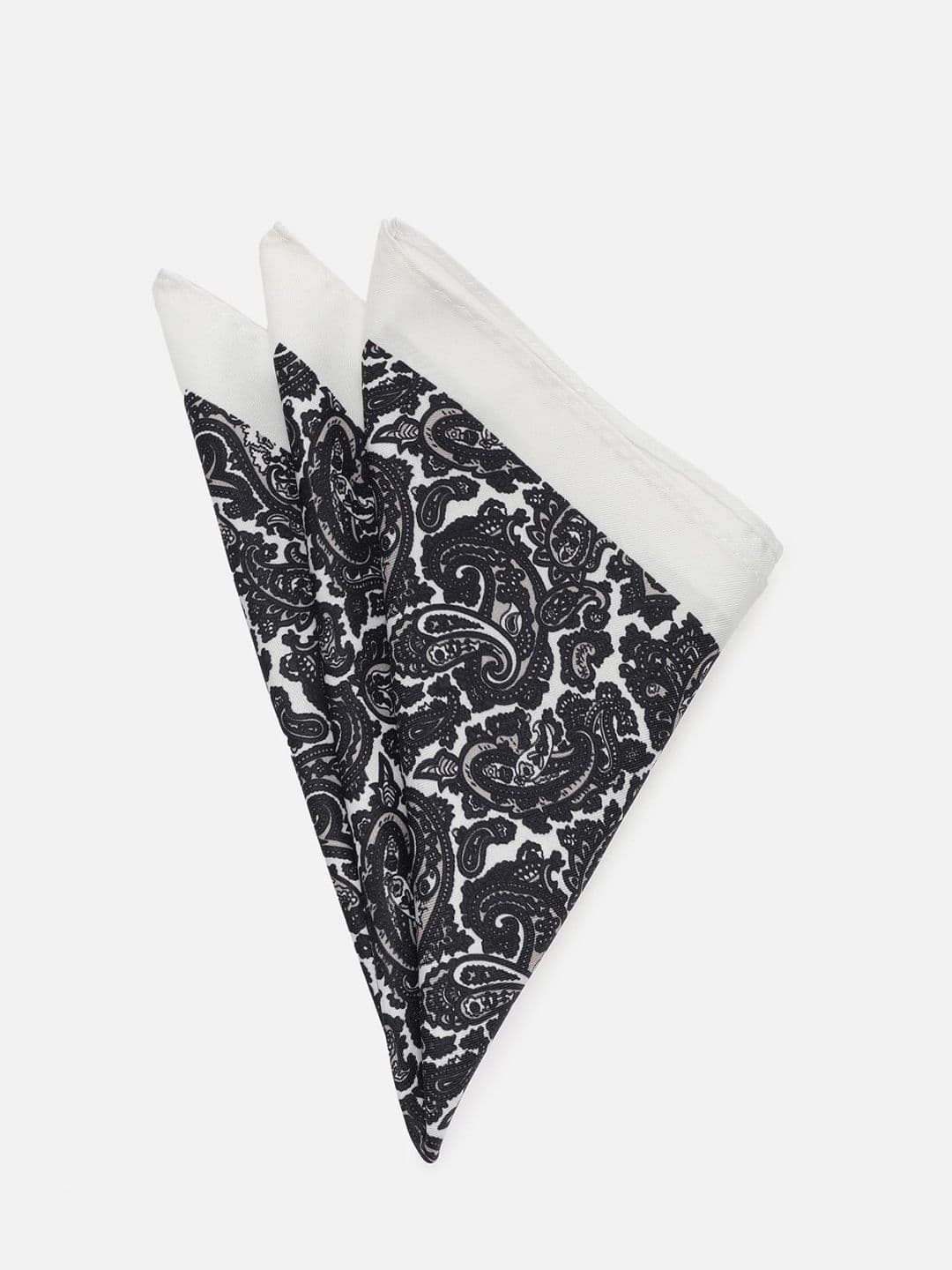 Van Heusen Men Paisley Printed Monochrome Pocket Square - view 1