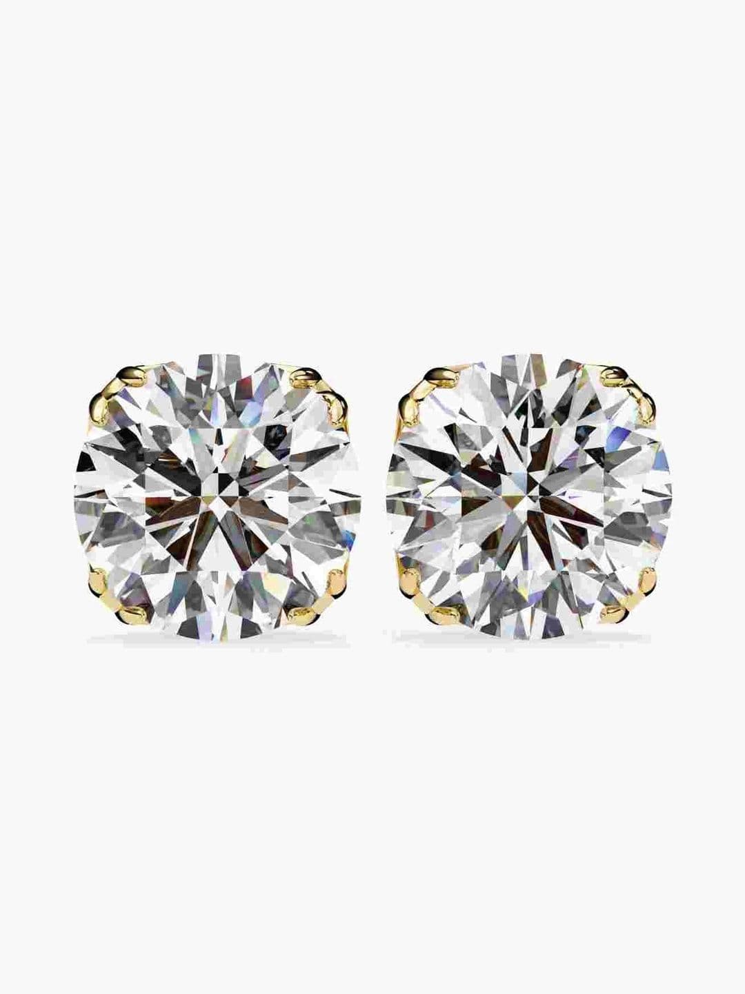 Valanova Sterling Silver Plated With Yellow Gold & Certified Lab Grown Diamond 1.50cts Vse0014r150 - view 1
