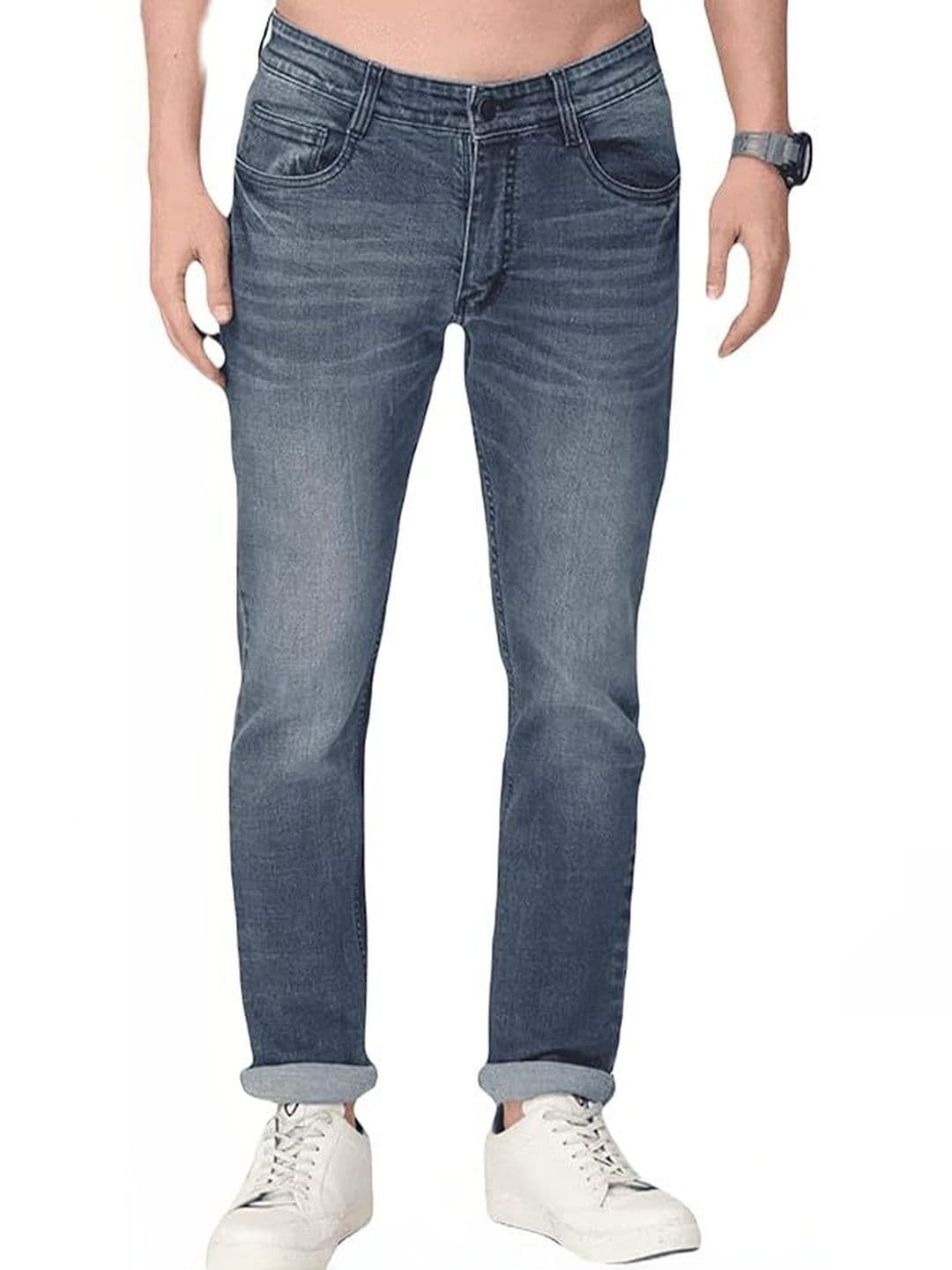ATTIRIS Men Regular Fit Mid-Rise Light Fade Stretchable Jeans - view 1