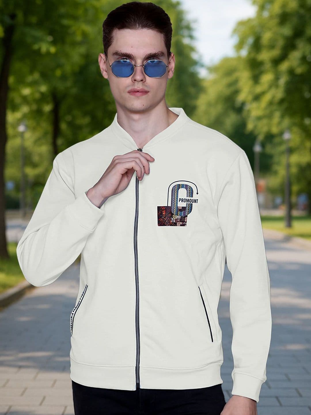 MOUNTAIN COLOURS Promount Men Stand Collar Brand Logo Open Front Jacket - view 1