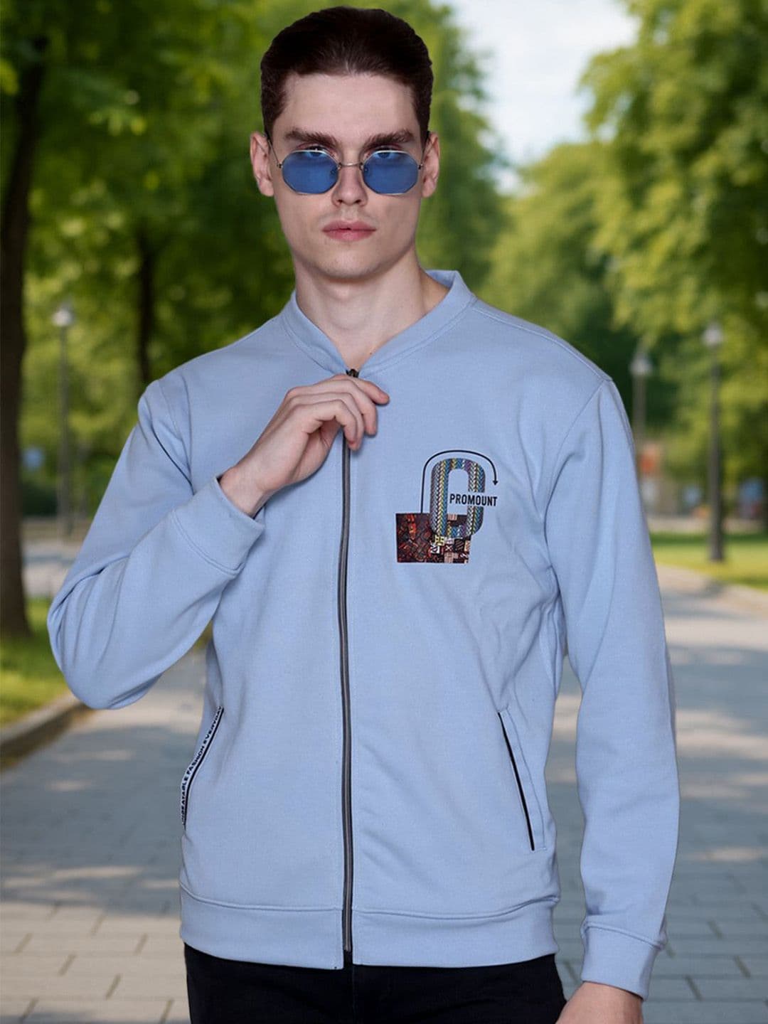 MOUNTAIN COLOURS Promount Men Stand Collar Brand Logo Open Front Jacket - view 1