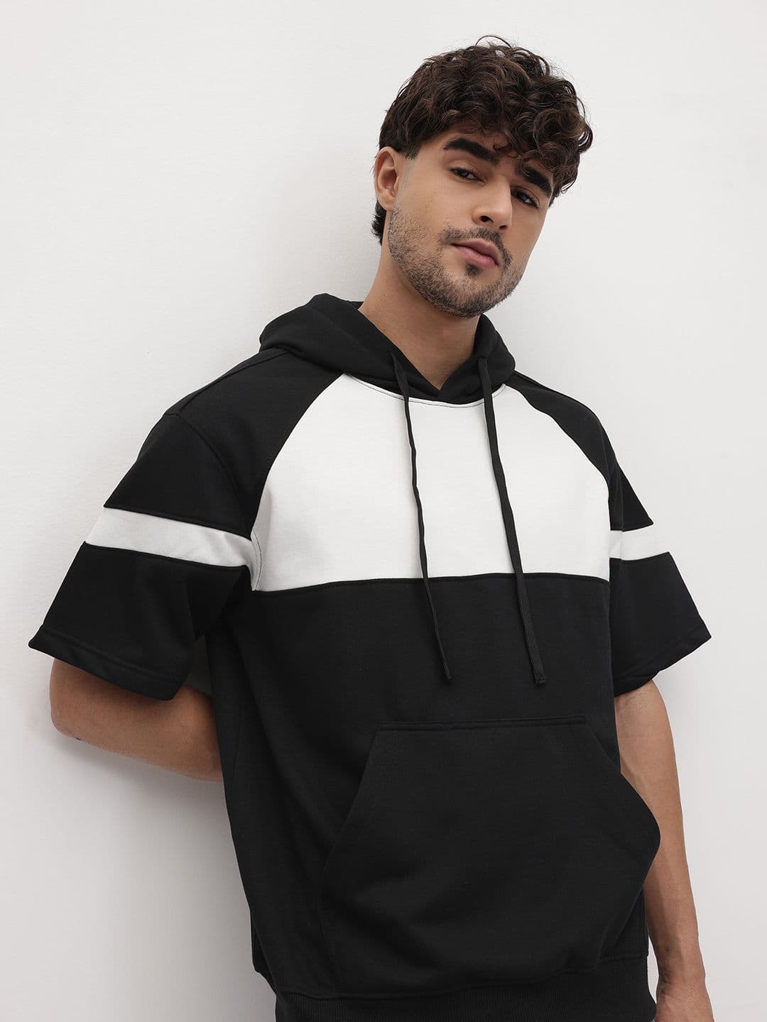 The Roadster Life Co. Colourblocked Hooded Sweatshirt - view 1