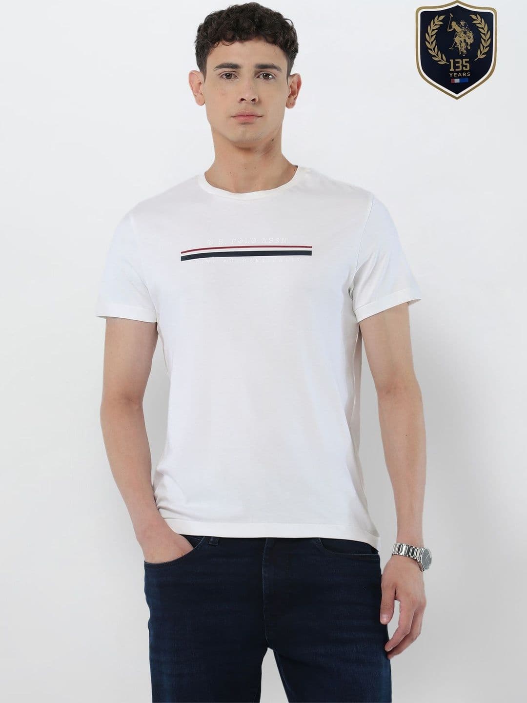 U.S. Polo Assn. Men Printed Slim Fit T-shirt - view 1