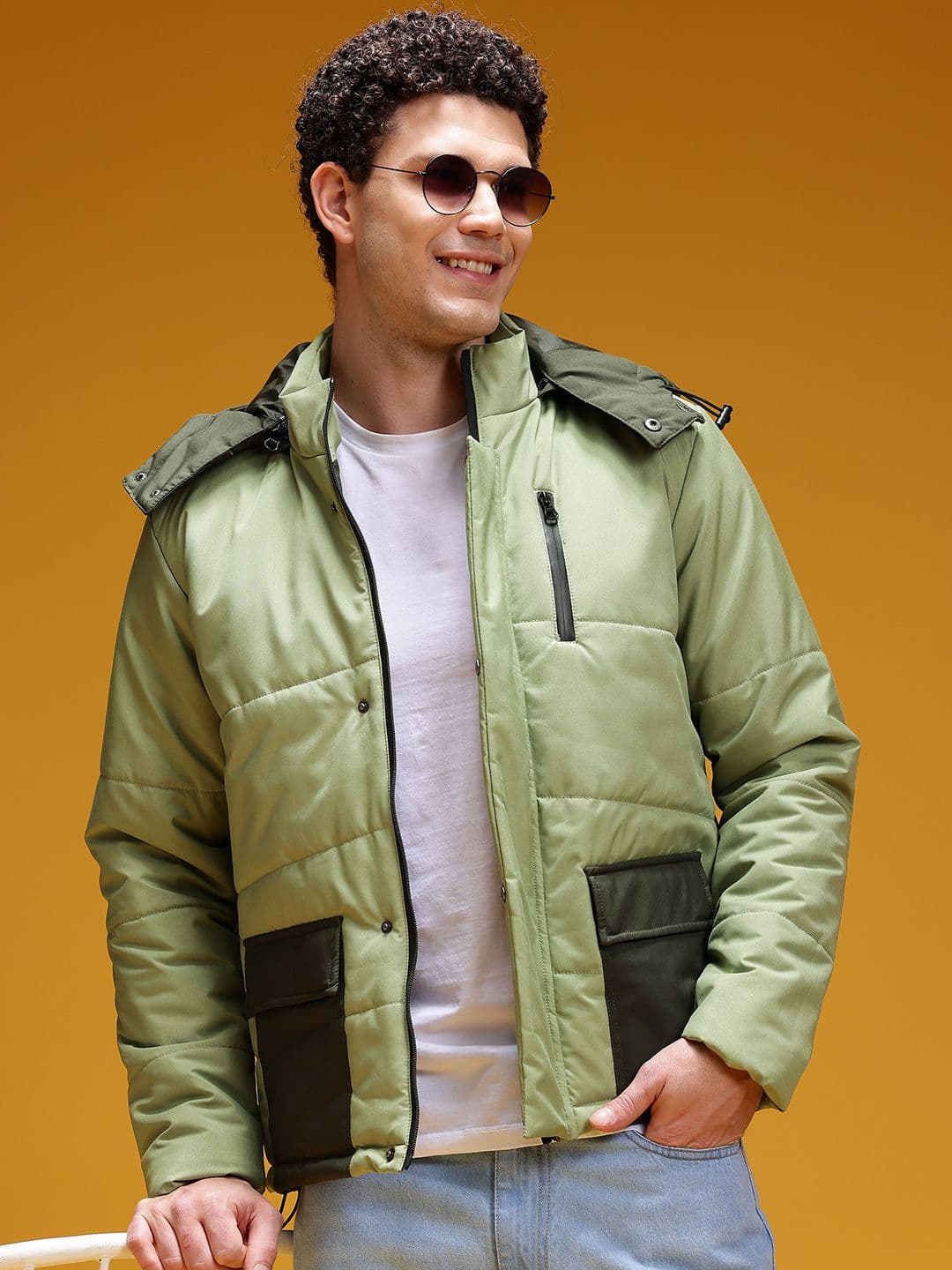 HERE&NOW Puffer Jacket with Detachable Hood - view 1