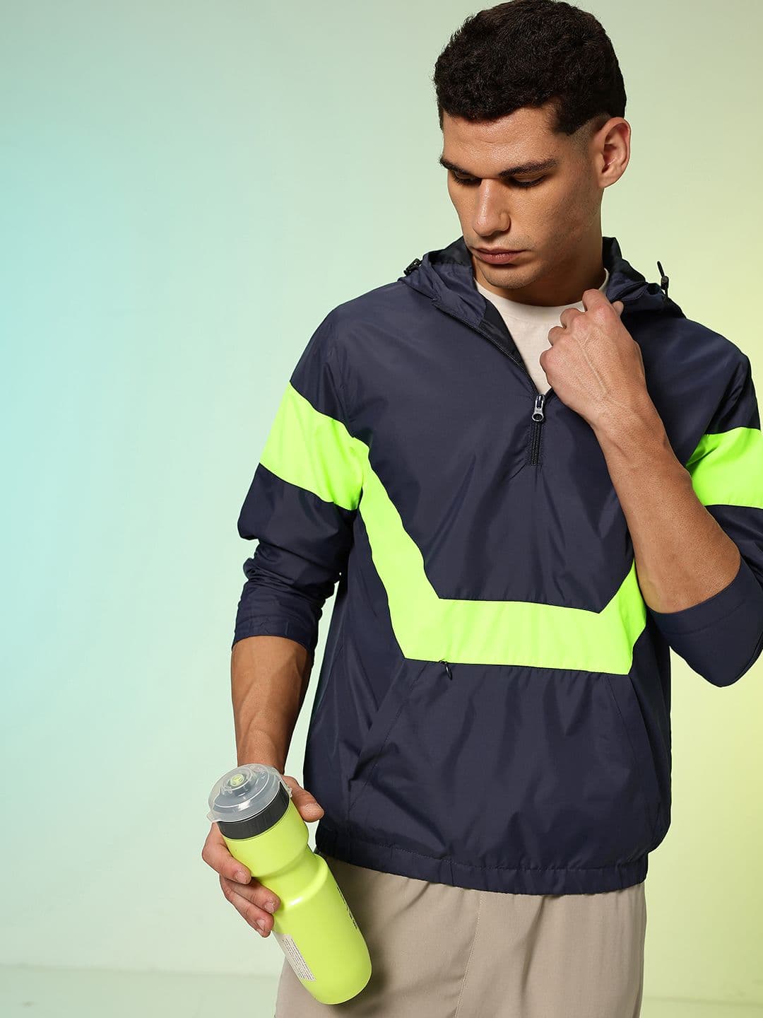 HRX by Hrithik Roshan Colourblocked Running Sporty Jacket - view 1