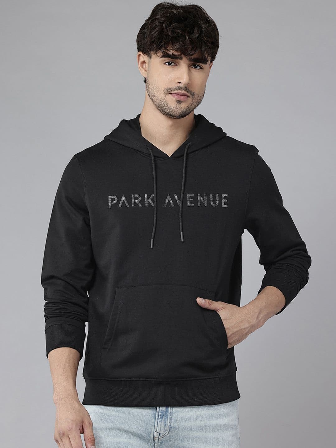Park Avenue Typography Printed Hooded Pullover - view 1