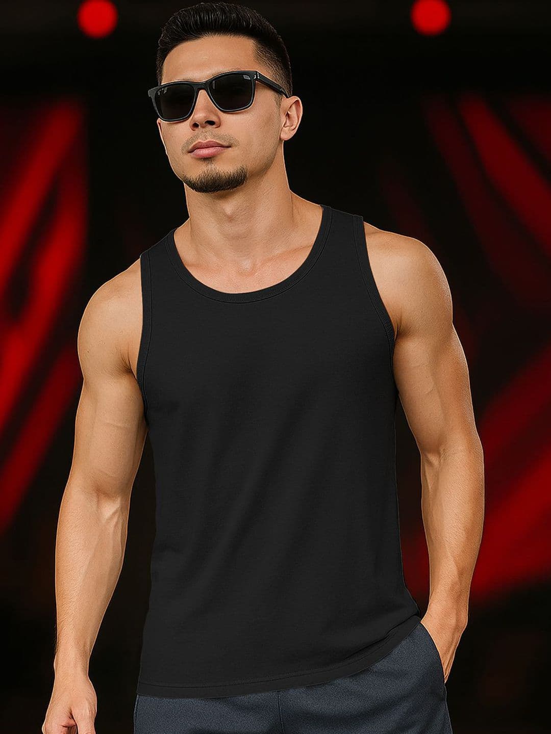 BEING WANTED Men Pure Cotton Round Neck Innerwear Vests - view 1