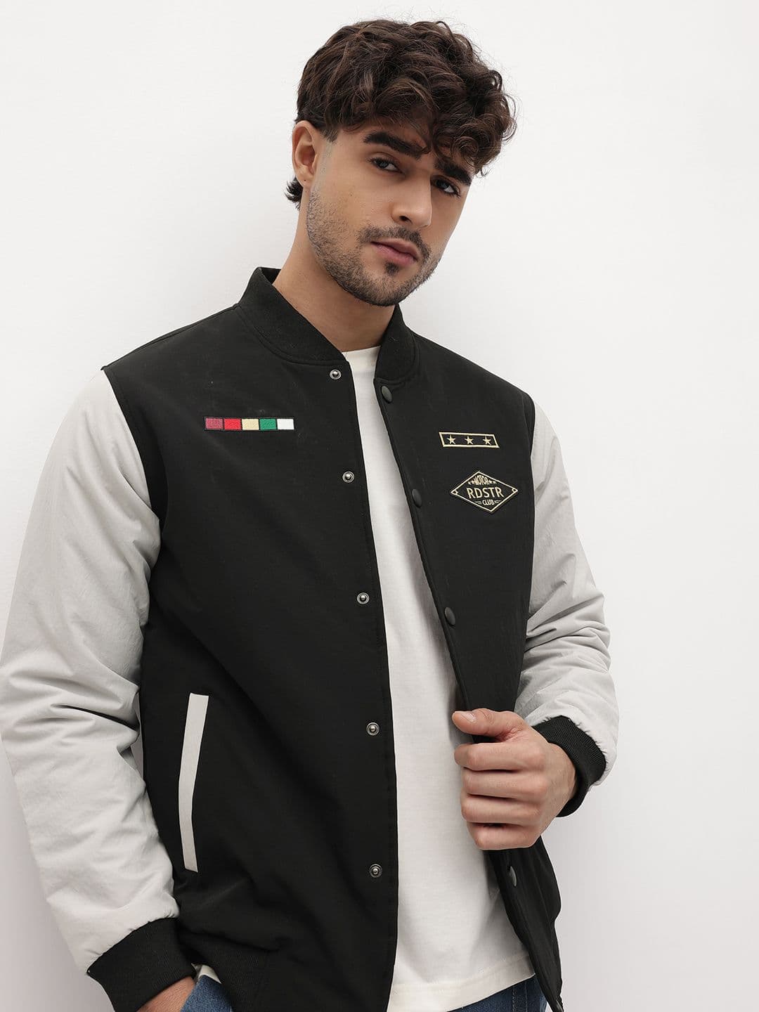 The Roadster Life Co. Bomber Jacket with Applique Details - view 1
