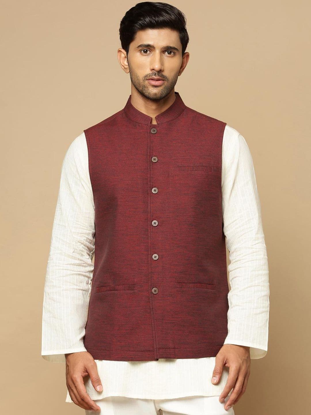 Fabindia Men Pure Cotton Nehru Jacket - view 1