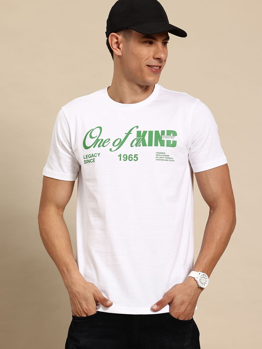United Colors of Benetton Typography Printed T-shirt - view 1