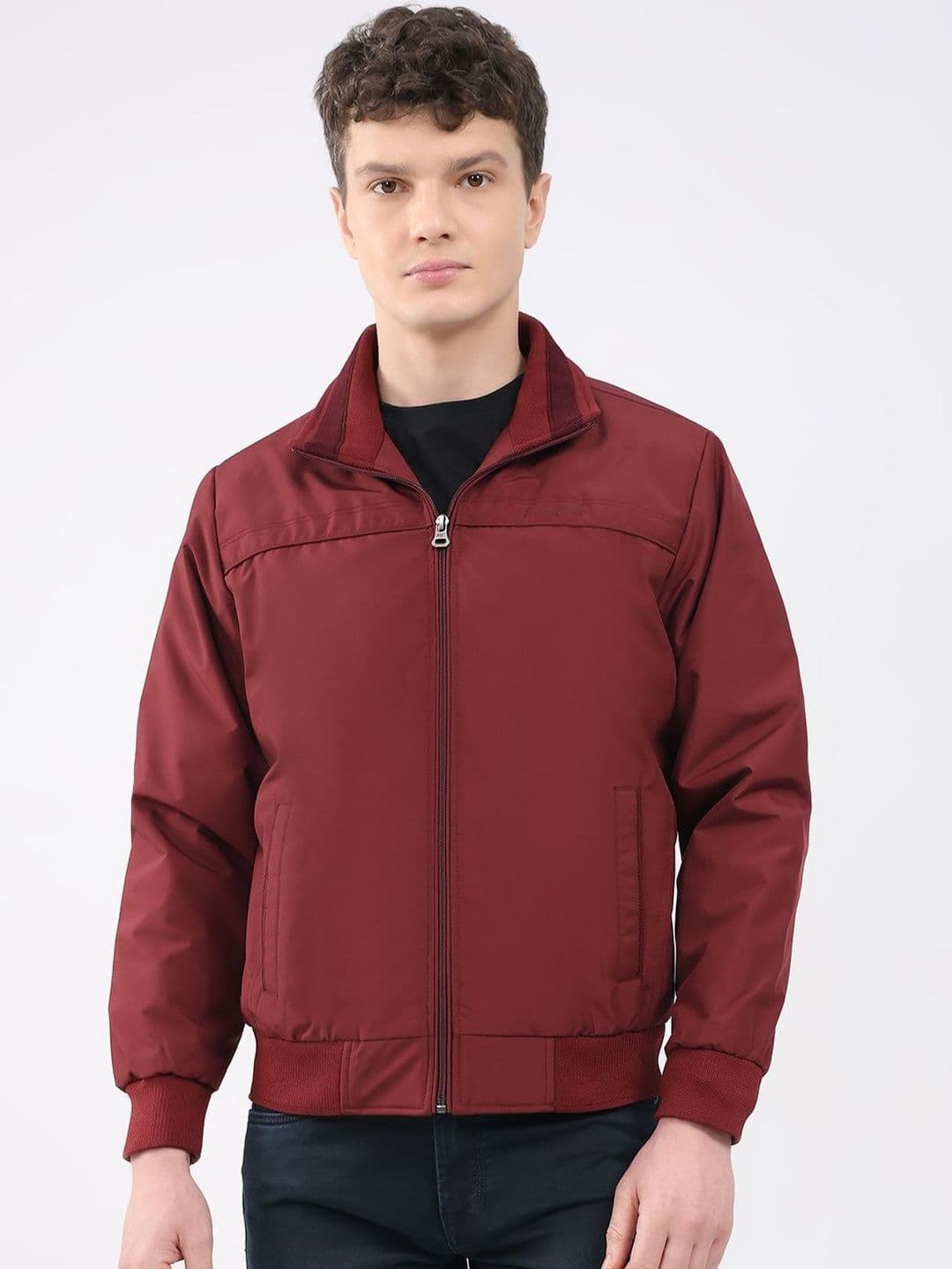Monte Carlo Men Solid Spread Collar Puffer Jacket - view 1