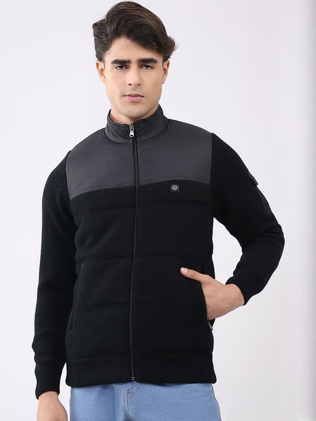 Monte Carlo Men Woollen Puffer Jacket - view 1