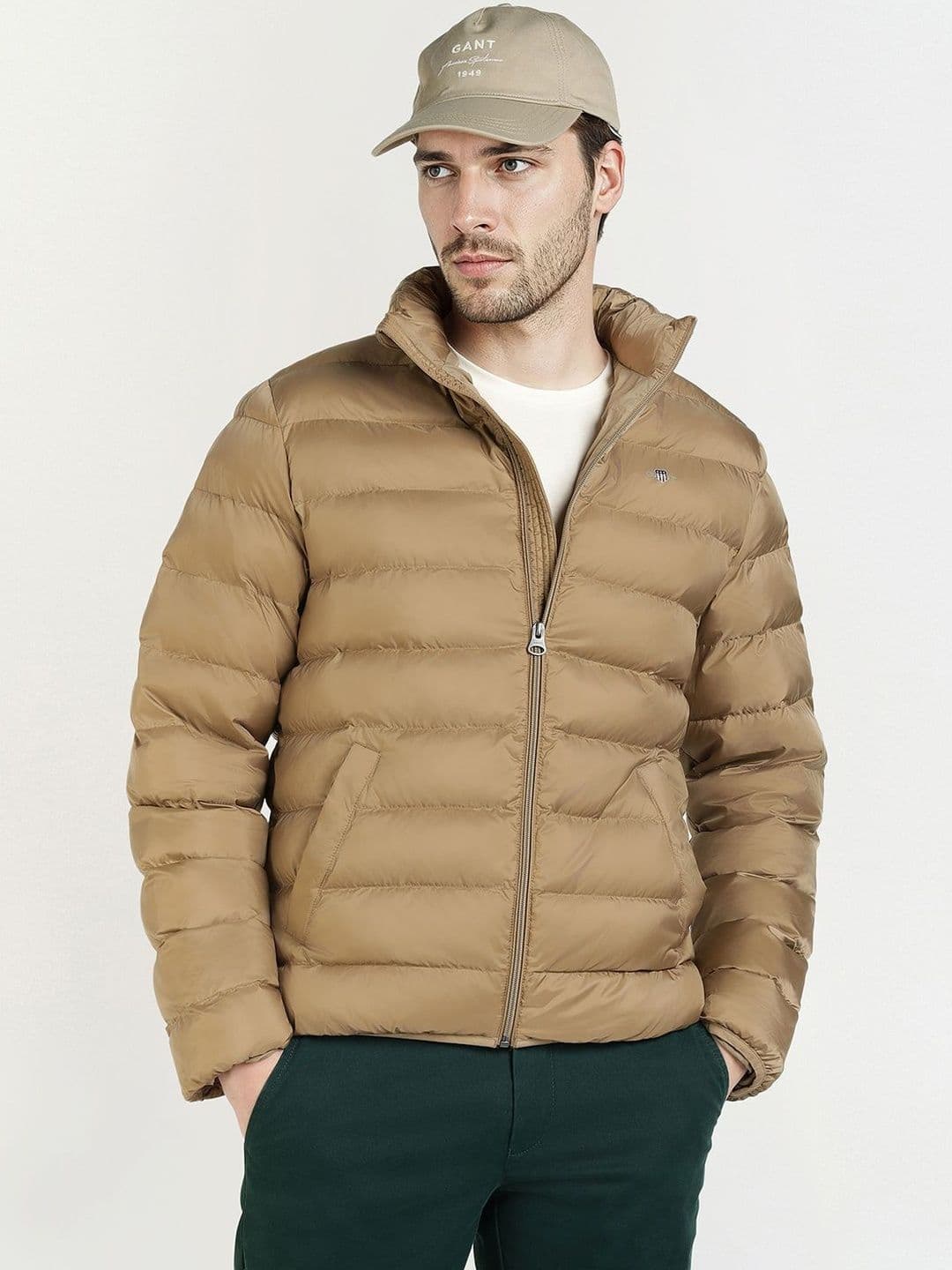 GANT Mock Collar Lightweight Puffer Jacket - view 1