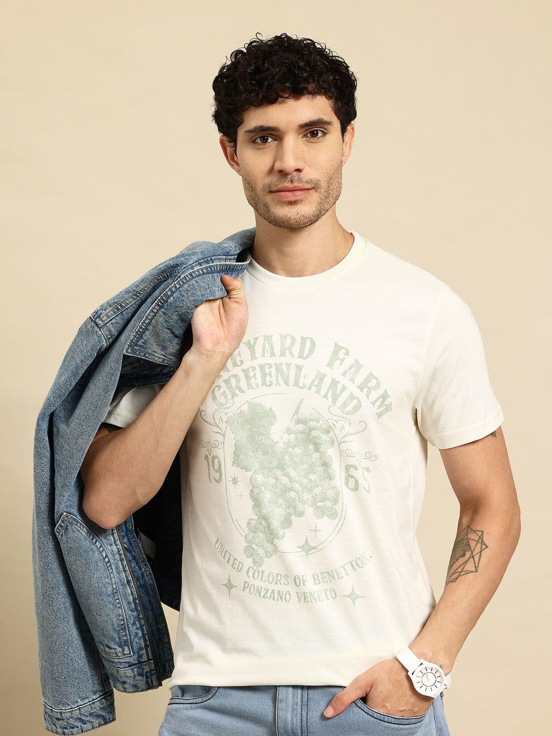 United Colors of Benetton Men Printed T-shirt - view 1