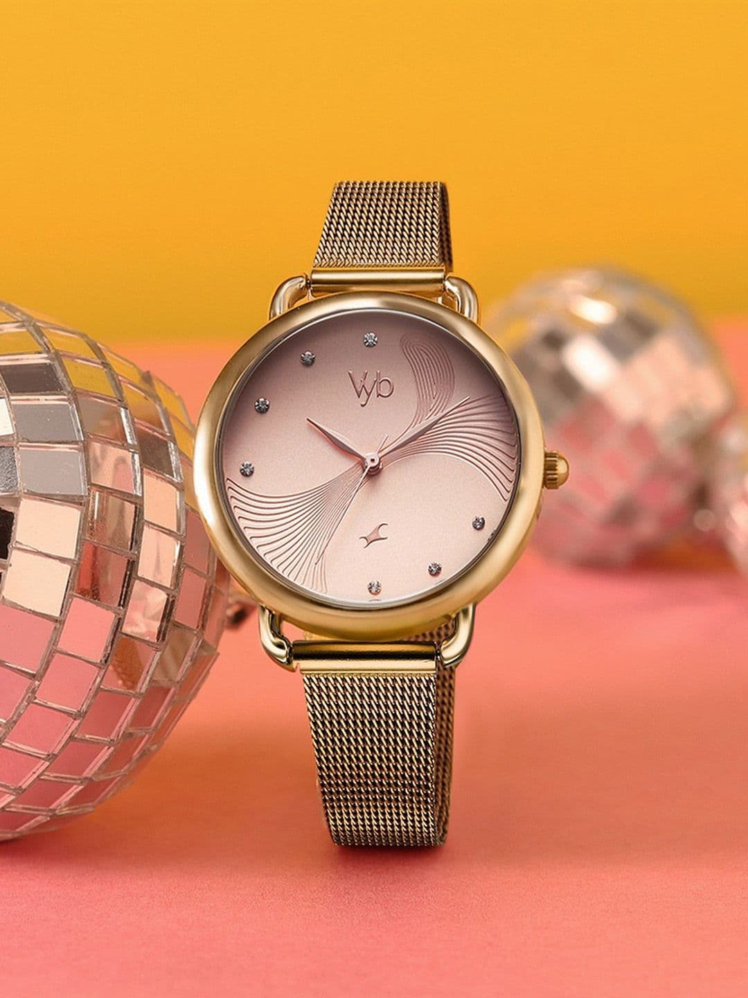 Fastrack Vyb 6.0 Classiqu Women Dial & Bracelet Style Straps Analogue Watch FV60091WM01 - view 1