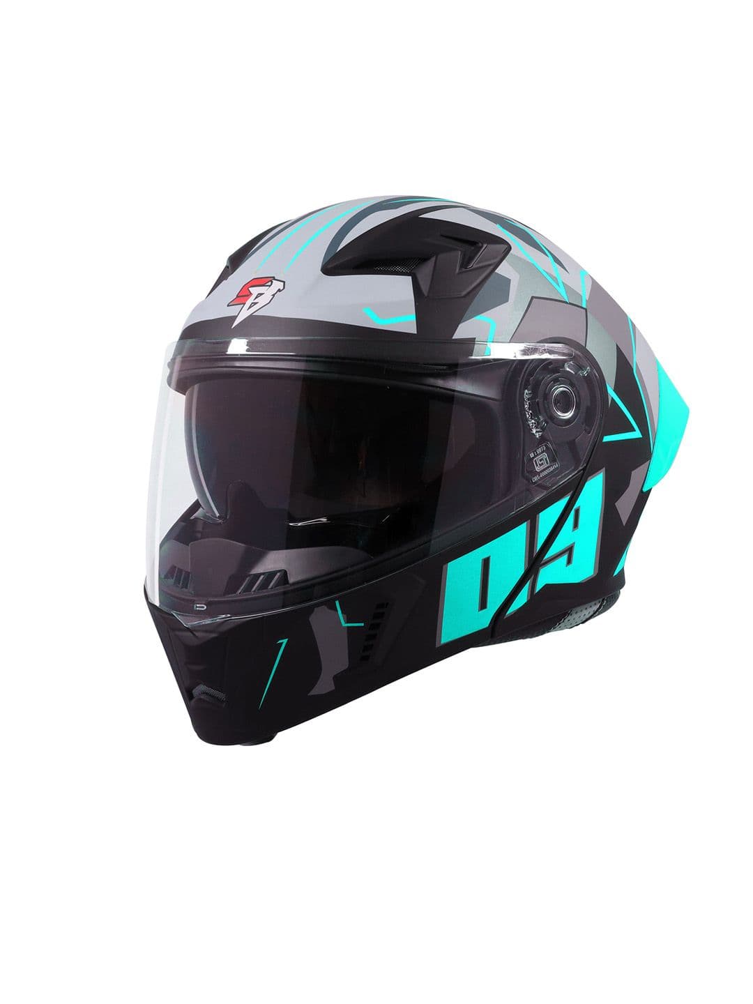 Steelbird Men Anti-Scratch ISI Certified Flip Up Motorbike Helmet - view 1