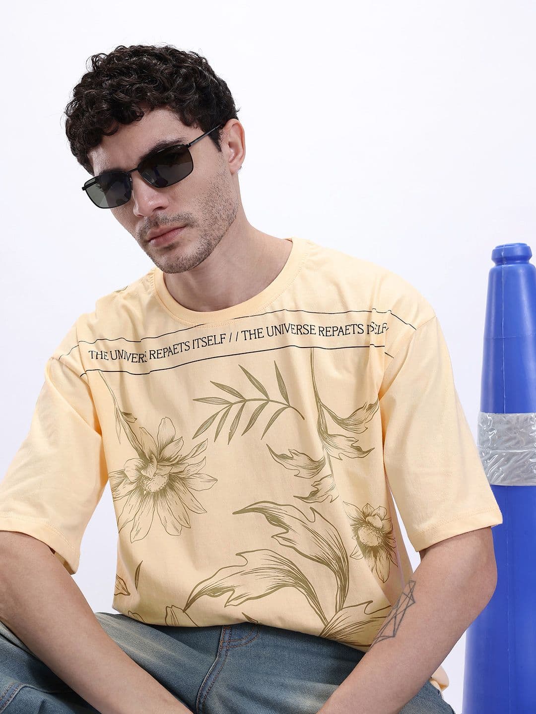 Kook N Keech Floral Print Pure Cotton T-shirt - view 1