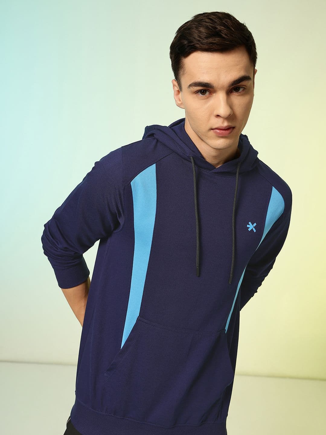 HRX by Hrithik Roshan Colourblocked Hooded Running Sweatshirt - view 1