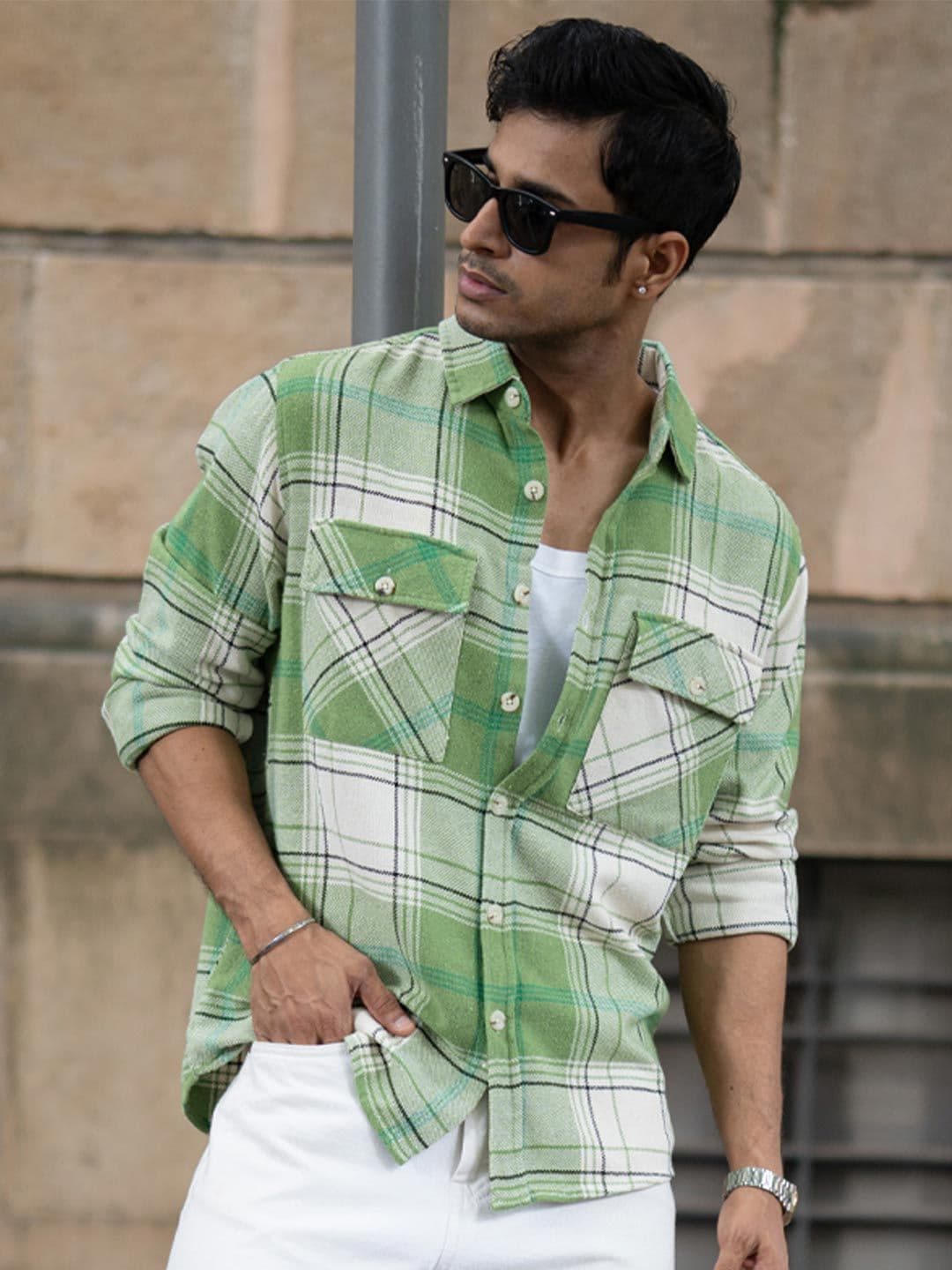 Powerlook Tartan Checked Long Sleeves Shirt - view 1