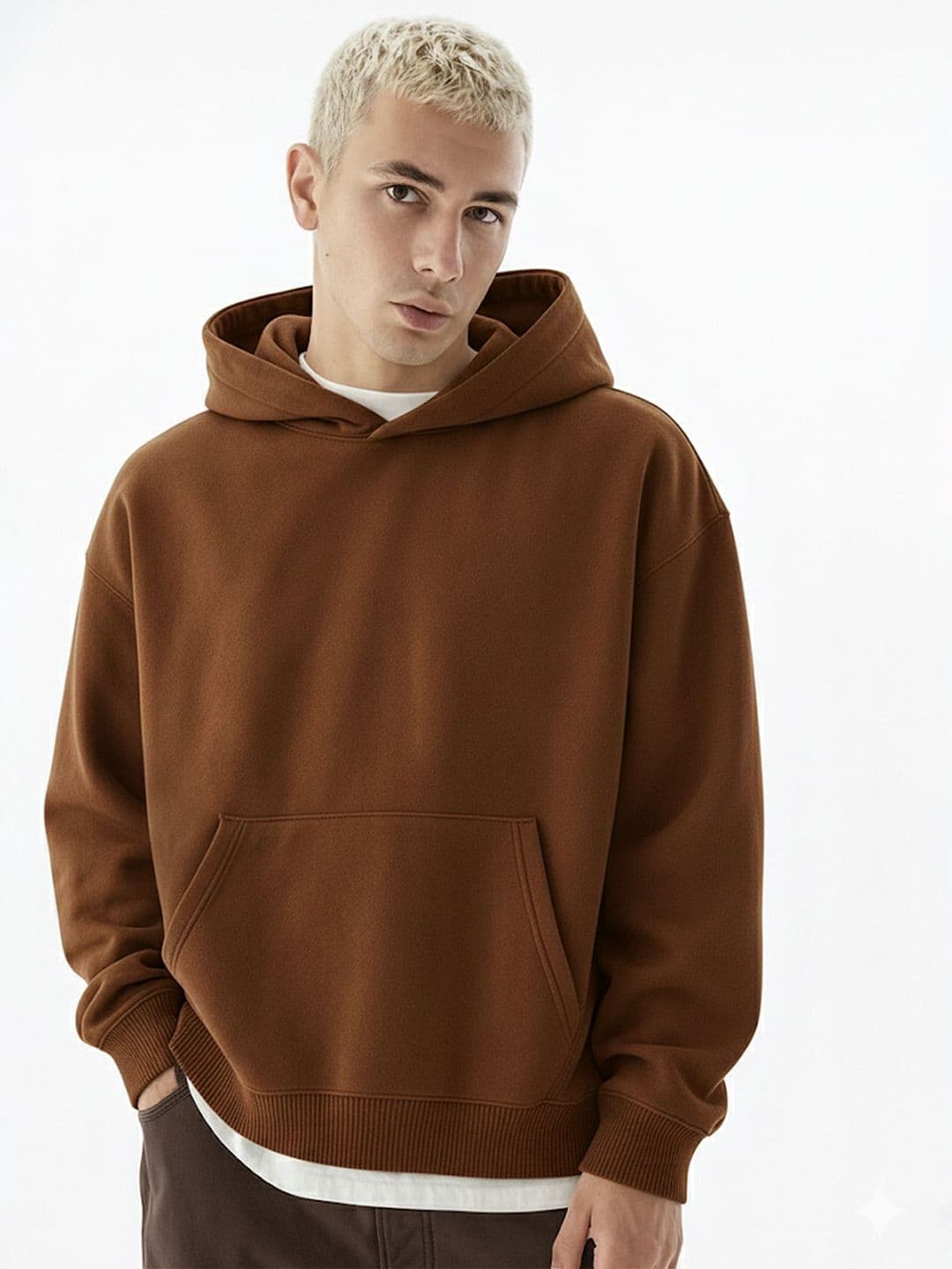 Maniac Men Oversized Hooded Cotton Sweatshirt - view 1