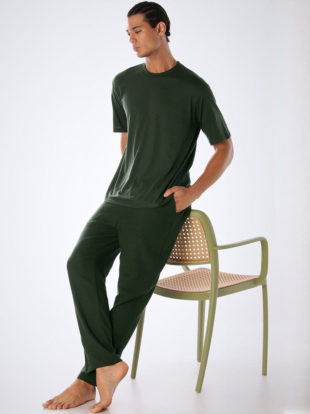 Jack & Jones Men Round Neck T-shirt & Pyjamas Night suit - view 1