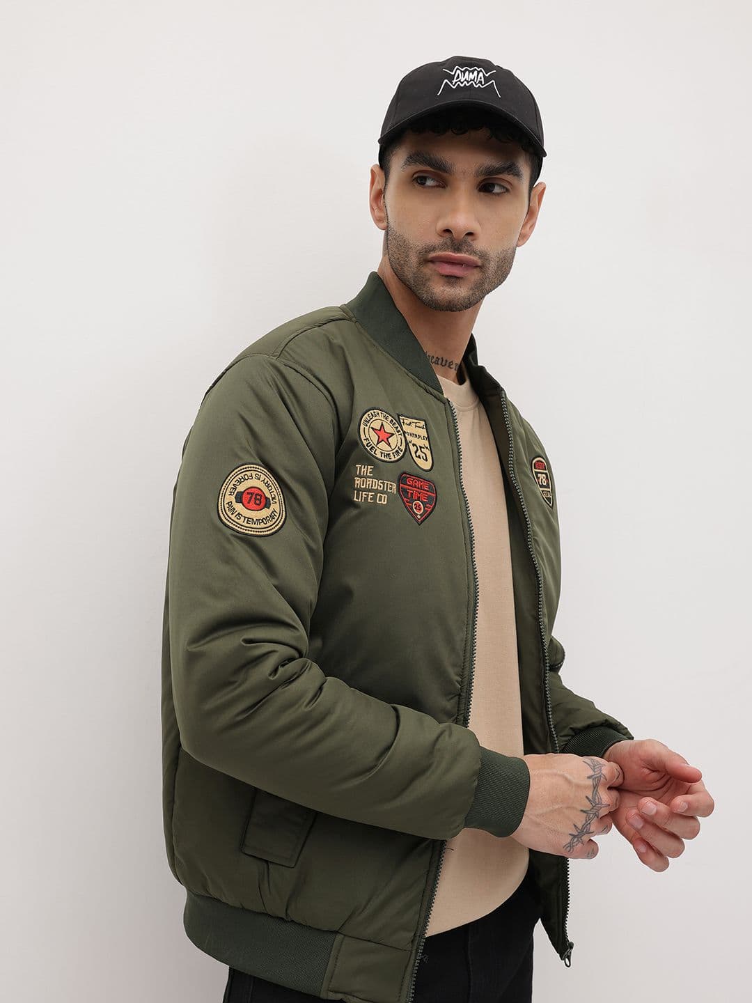 The Roadster Life Co. Applique Varsity Jacket - view 1