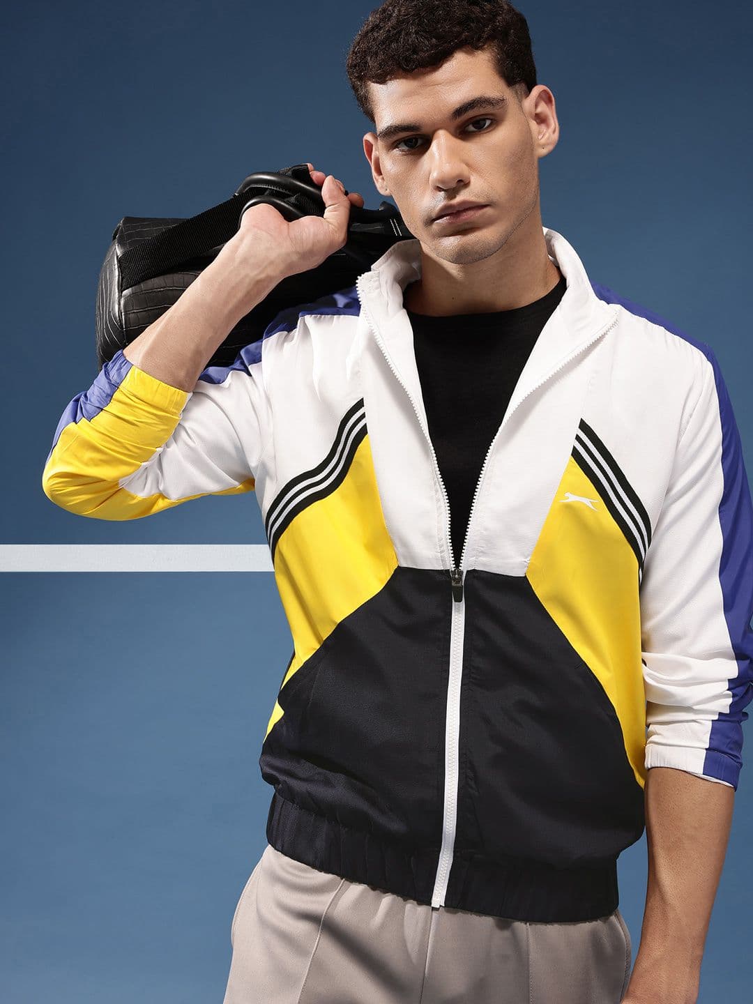 Slazenger Colourblocked Hooded Sporty Jacket - view 1