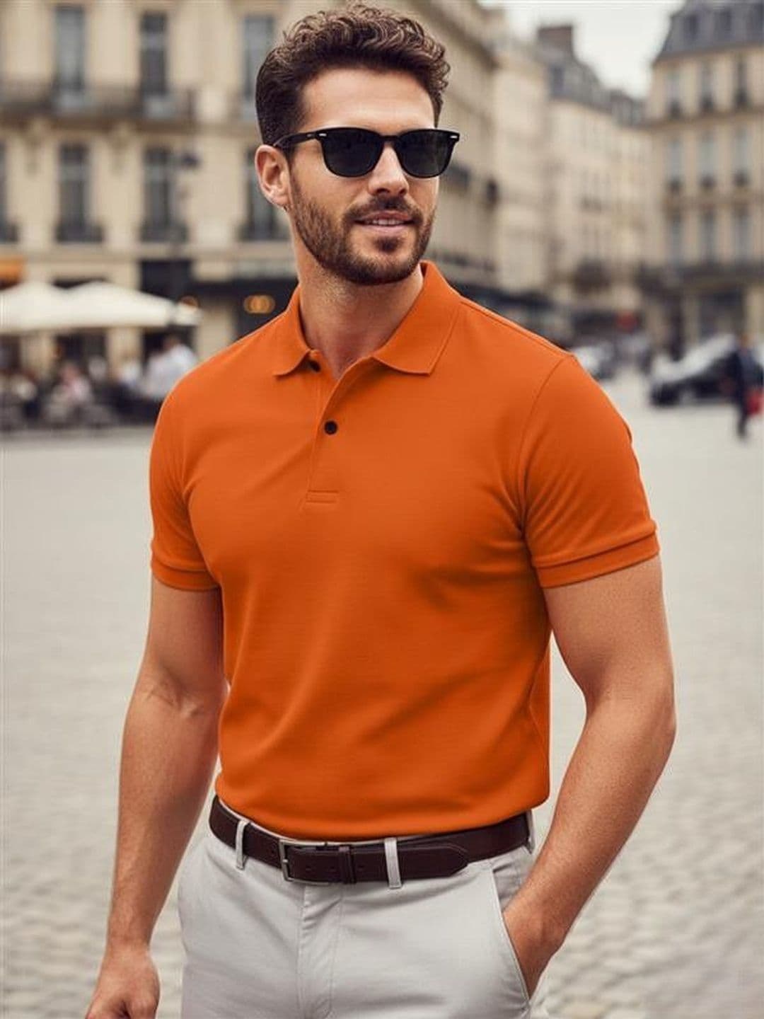 Leotude Polo Collar Cotton Casual T-shirt - view 1