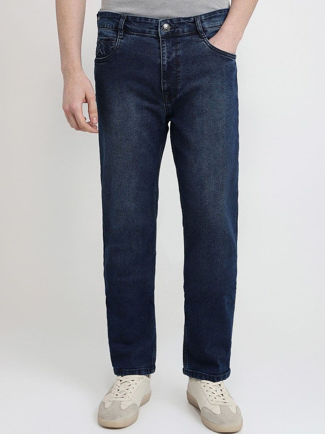 Parx Men Original Slim Fit Low-Rise Light Fade Stretchable Jeans - view 1