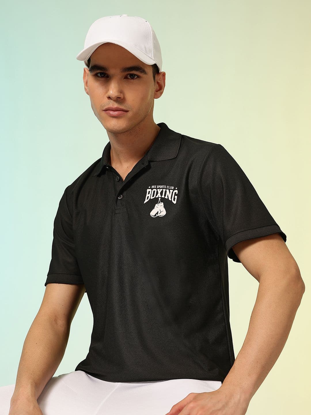 HRX by Hrithik Roshan Lifestyle Polo Collar T-shirt - view 1