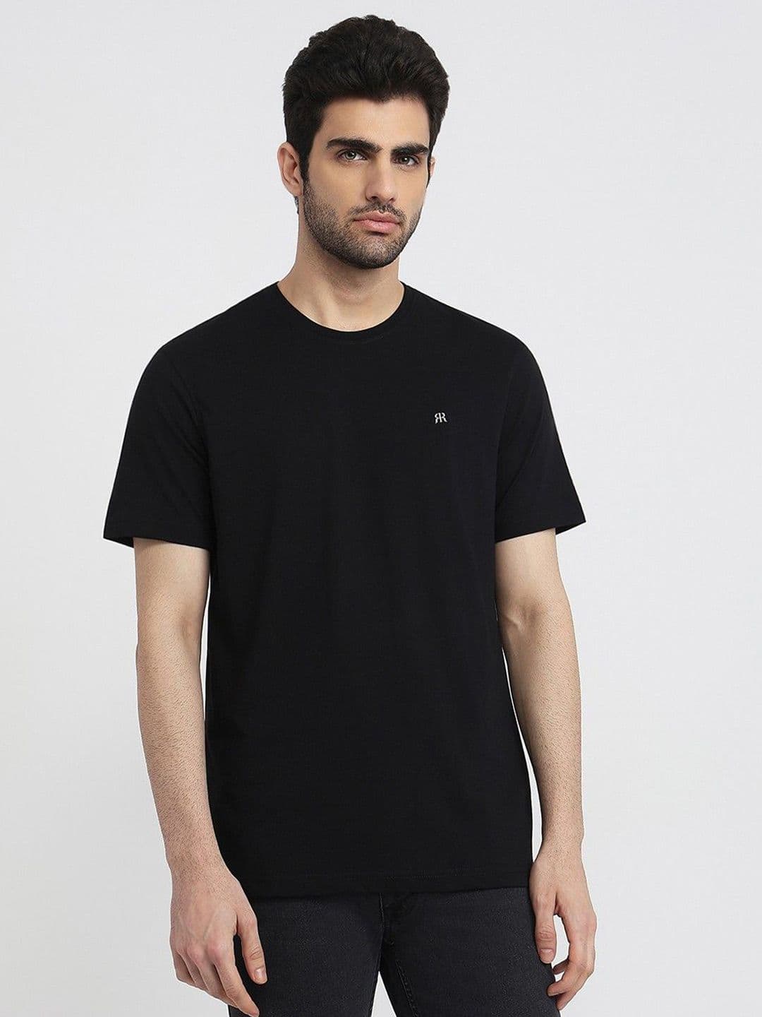 Raymond Men Solid Round Neck Pure Cotton T-shirt - view 1