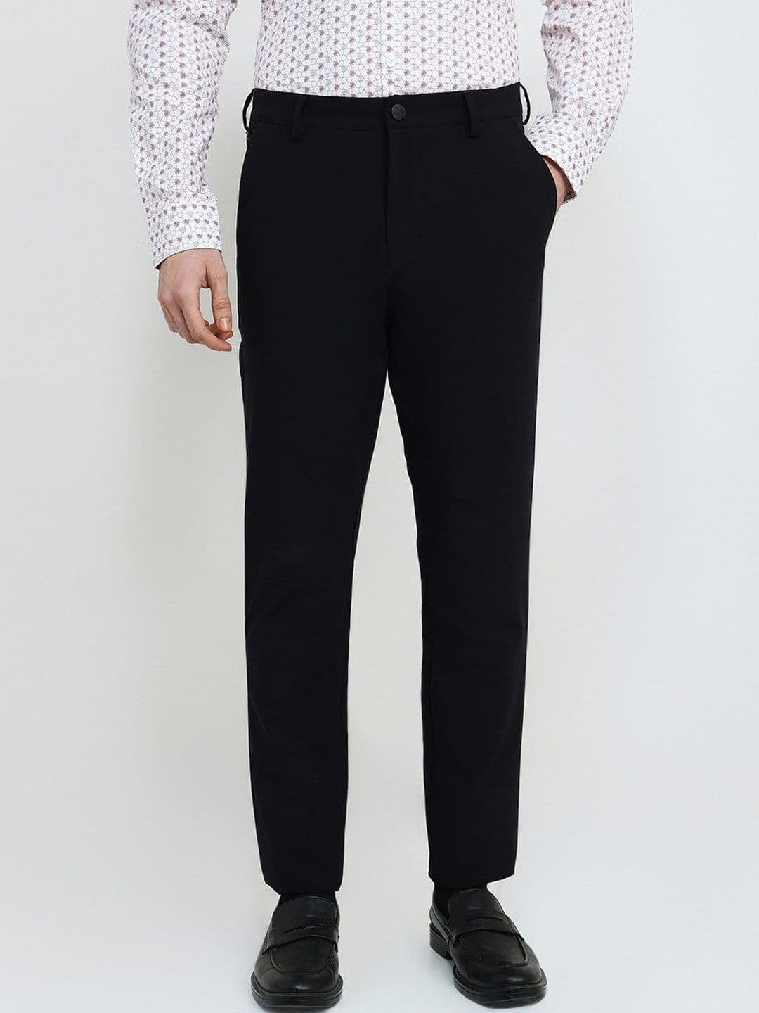 Park Avenue Men Original Relaxed Fit Mid-Rise Formal Trousers - view 1