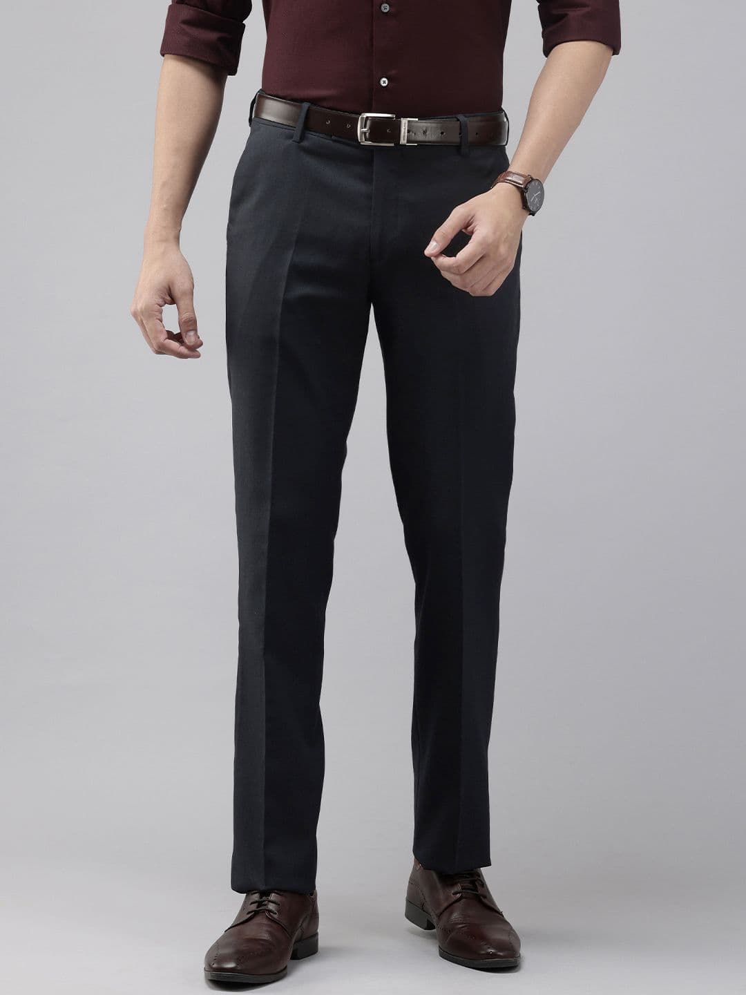 Arrow Men Hudson Tailored Fit Formal Trousers - view 1