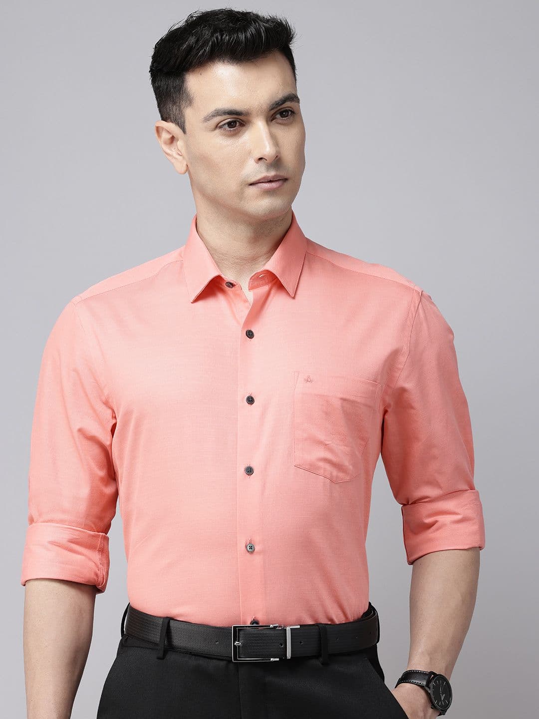 Arrow Pure Cotton Manhattan Slim Fit Formal Shirt - view 1