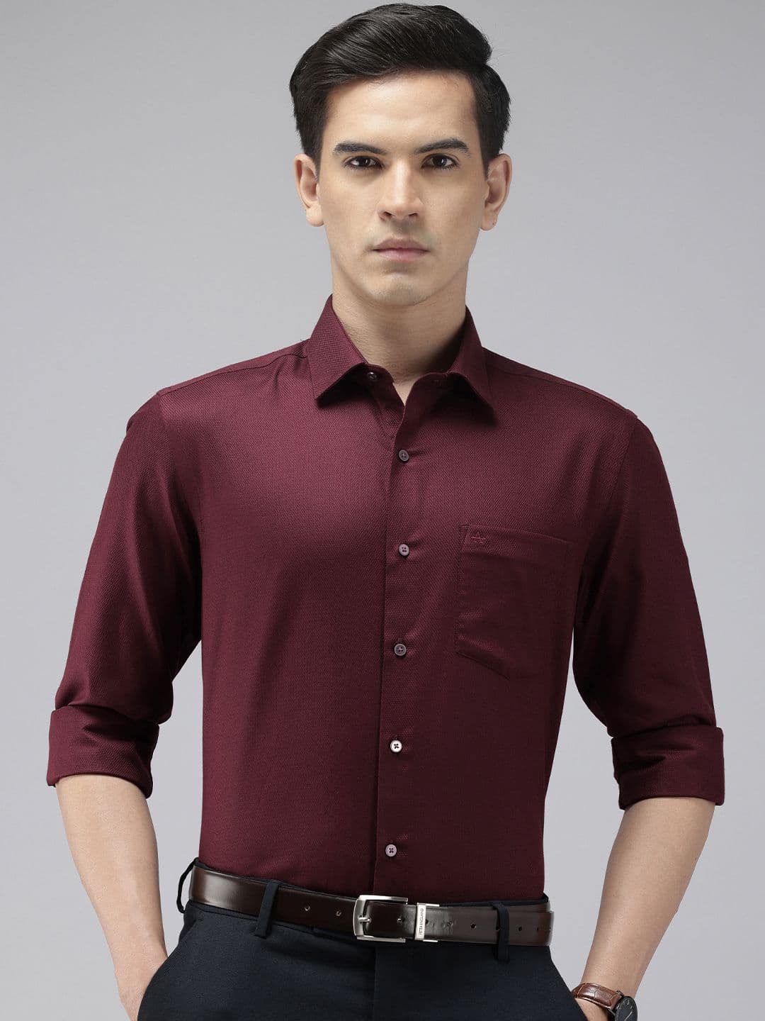 Arrow Manhattan Slim Fit Pure Cotton Formal Shirt - view 1