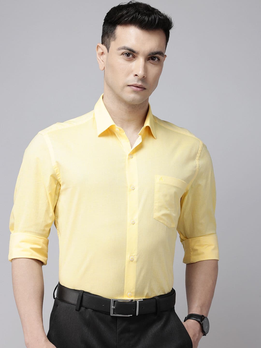 Arrow Pure Cotton Manhattan Slim Fit Formal Shirt - view 1