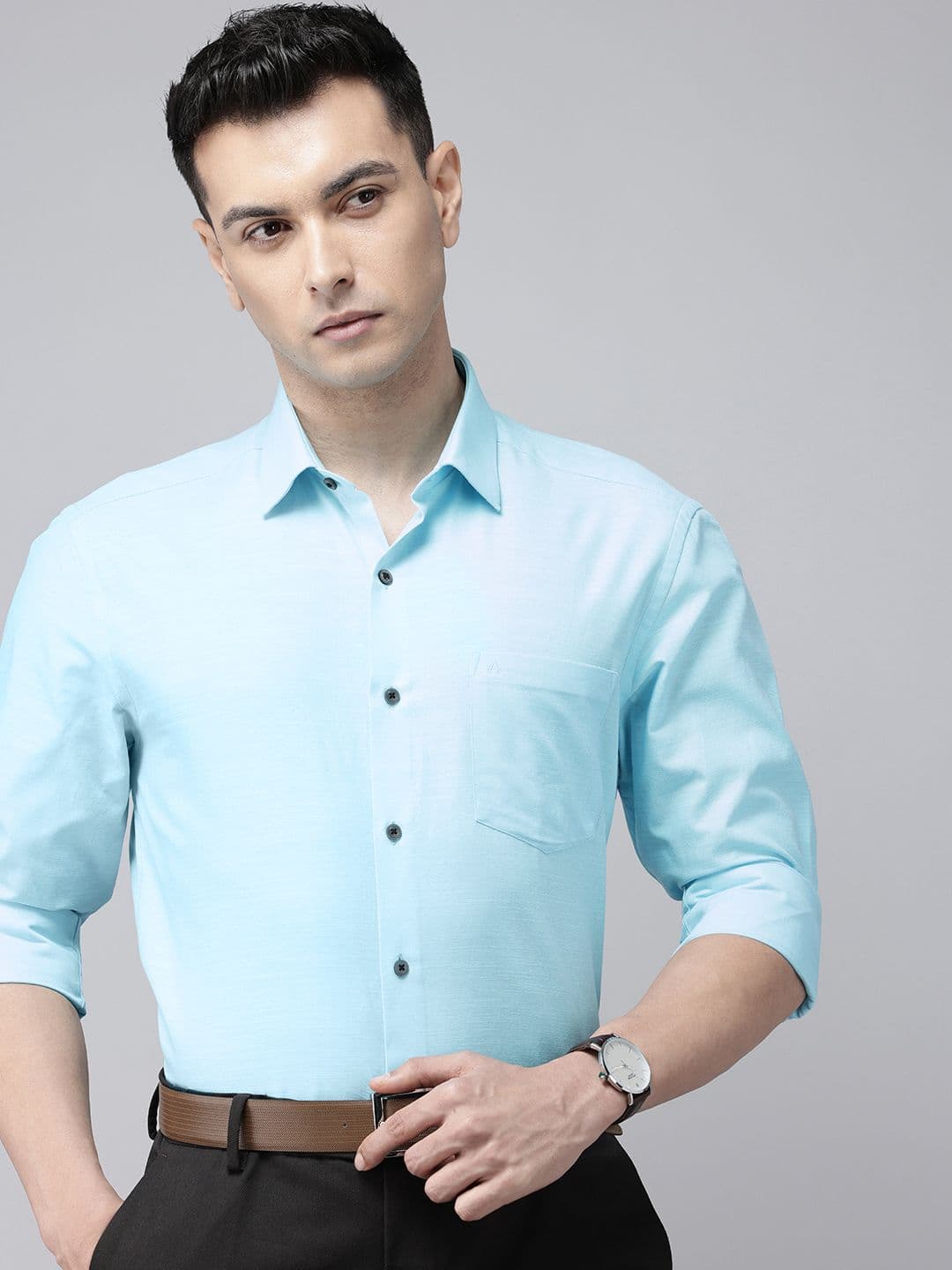Arrow Manhattan Slim Fit Pure Cotton Formal Shirt - view 1
