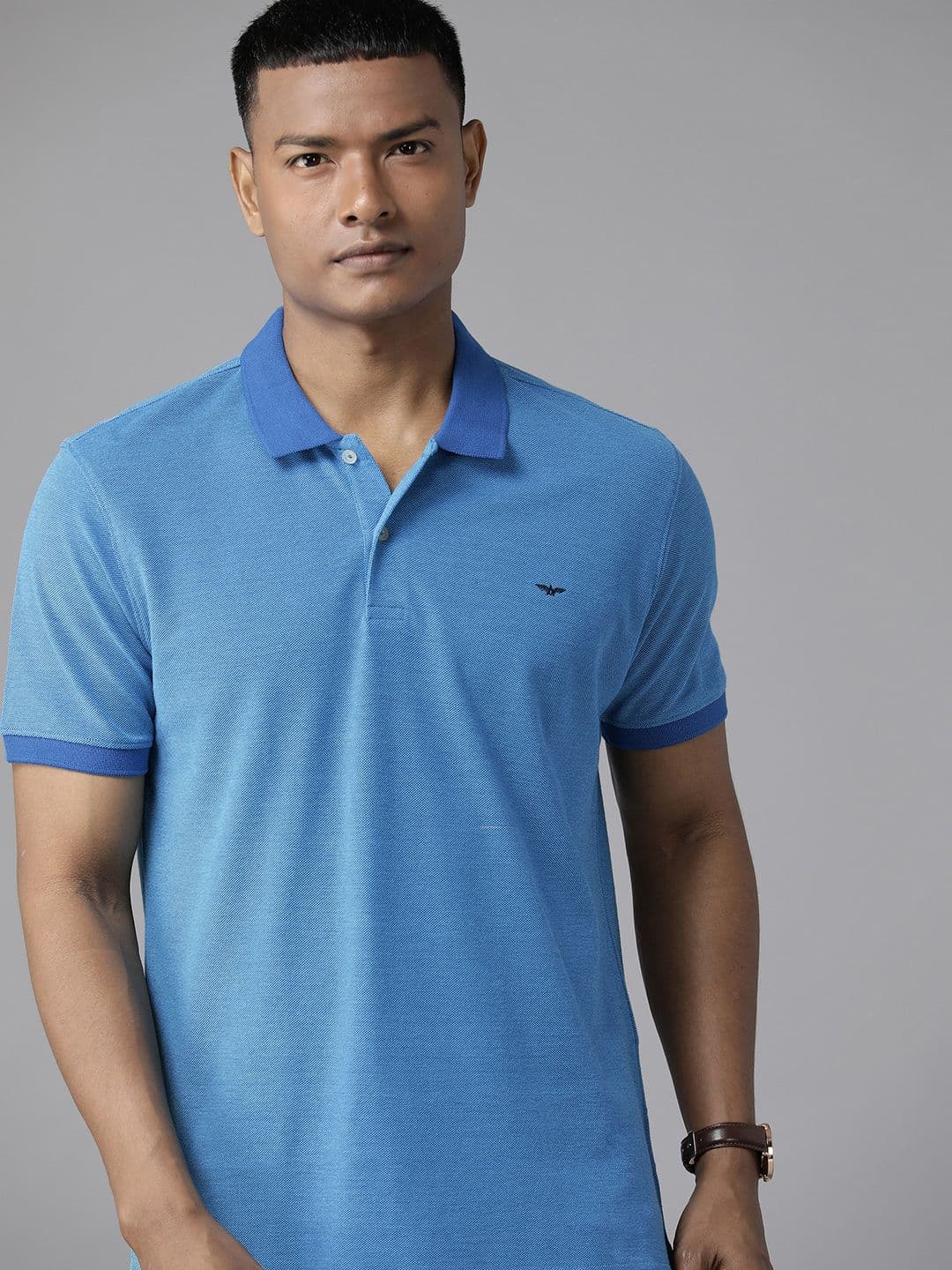 Park Avenue Men Polo Collar Slim Fit T-shirt - view 1