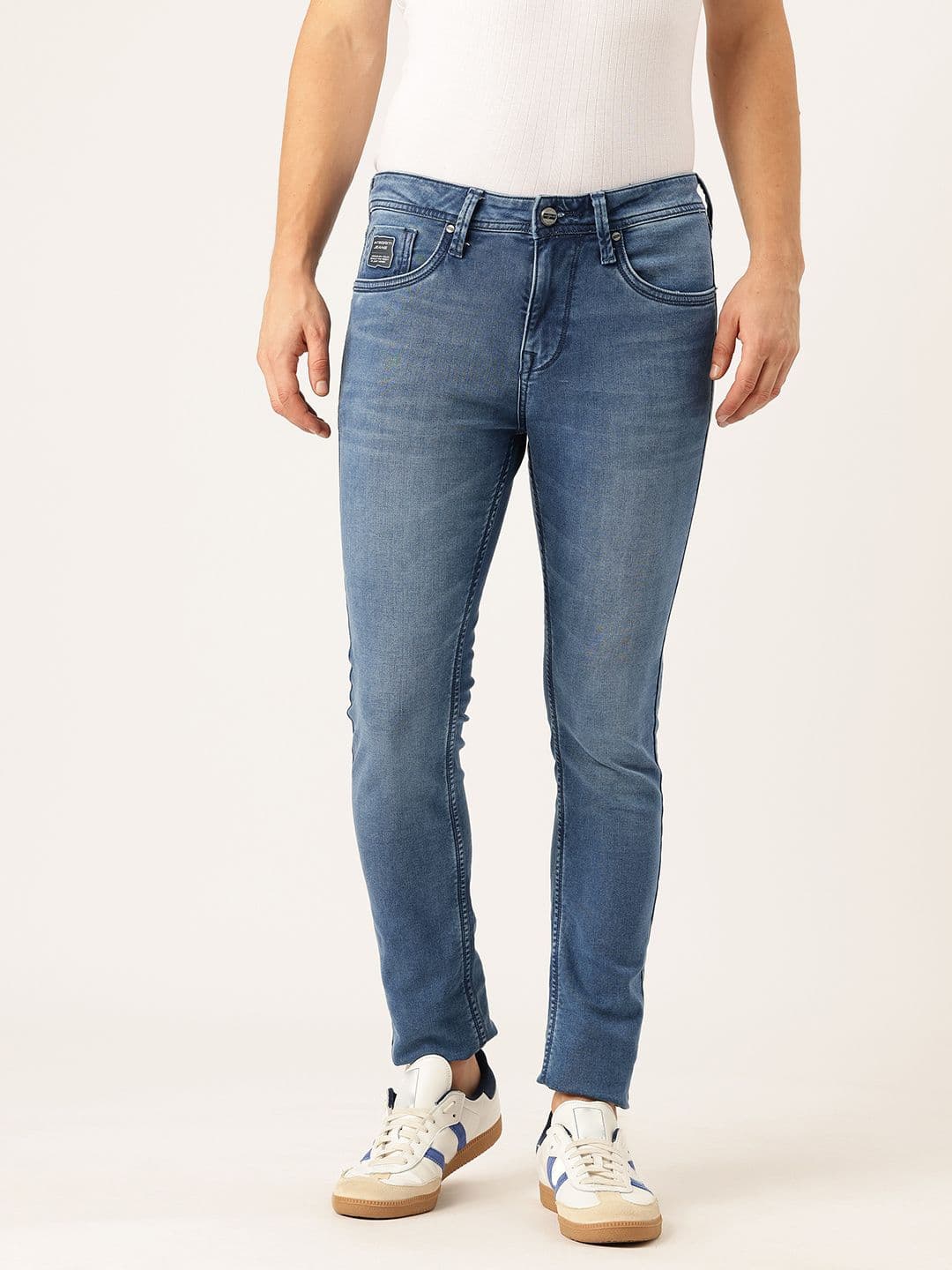 Integriti Men Smart Skinny Fit Mid-Rise Light Fade Stretchable Jeans - view 1
