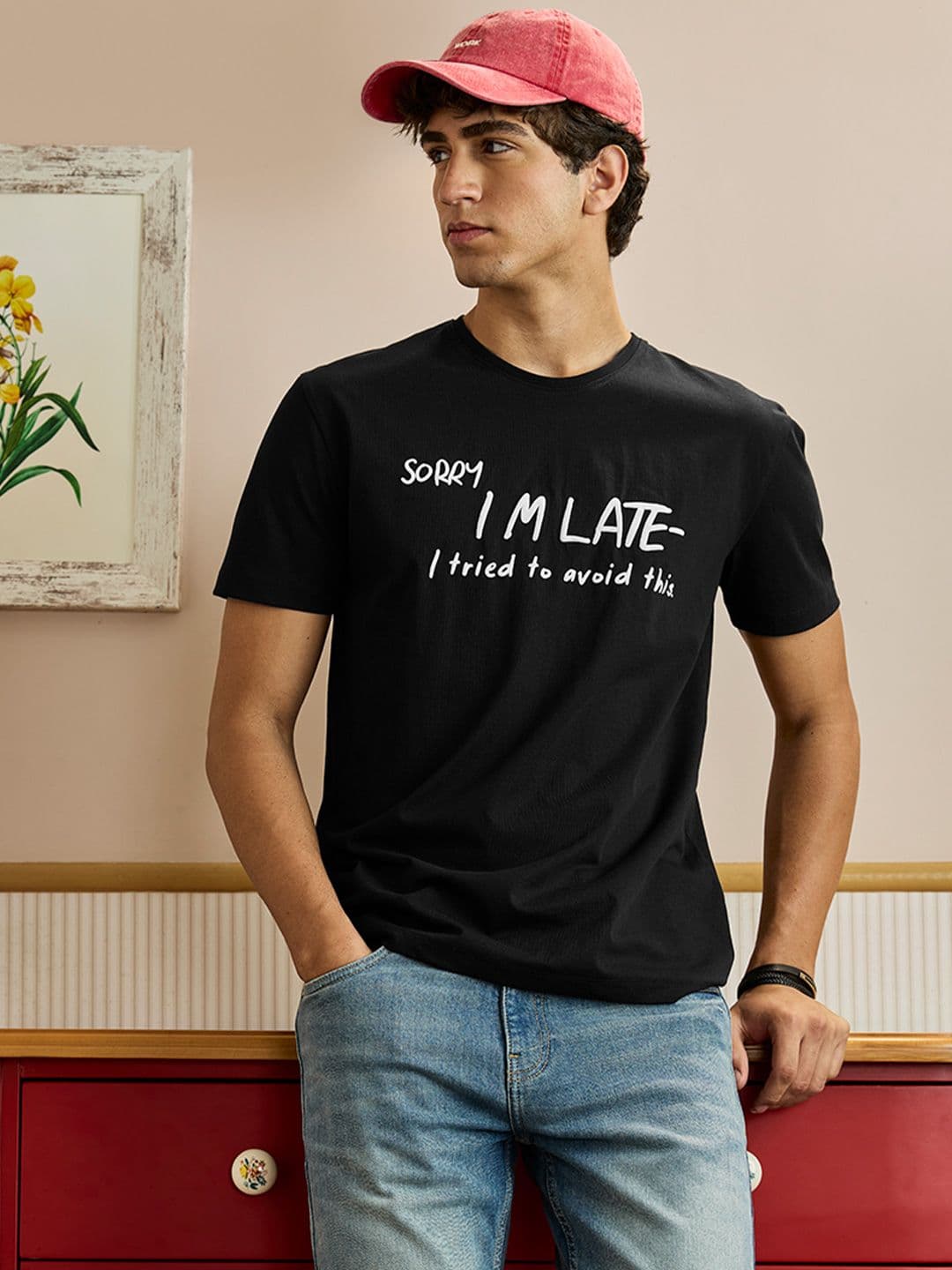 Snitch Men Black Graphic T-Shirt - view 1