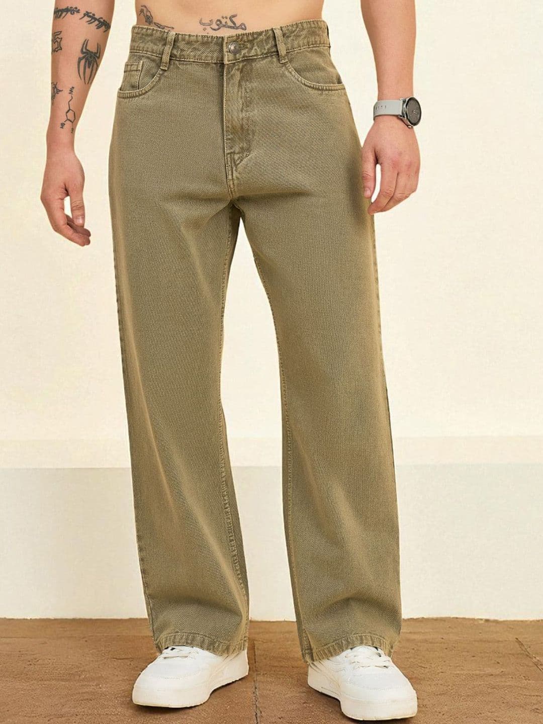 STUDIO NEXX Men Baggy Fit Mid-Rise Jeans - view 1