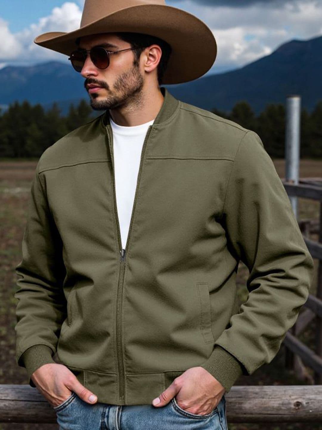 StyleCast x Revolte Men Collarless Tailored Jacket - view 1