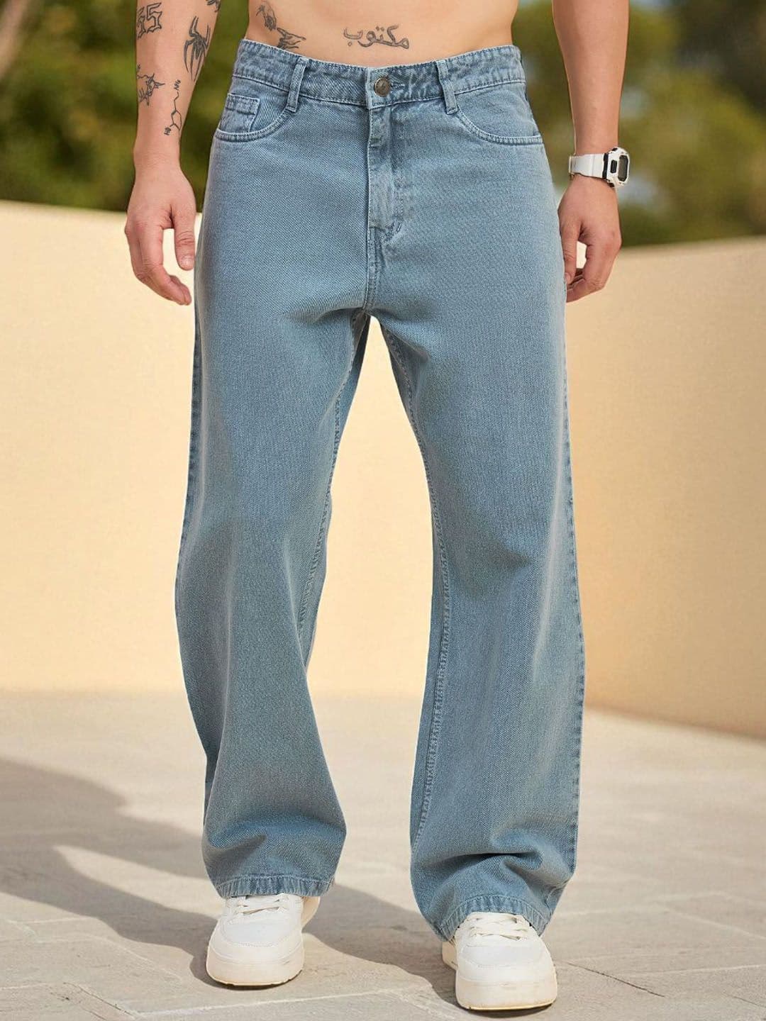 STUDIO NEXX Men Mid-Rise Light Fade Jeans - view 1