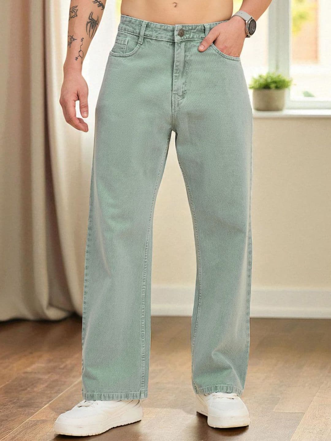 STUDIO NEXX Men Mid-Rise Baggy Jeans - view 1