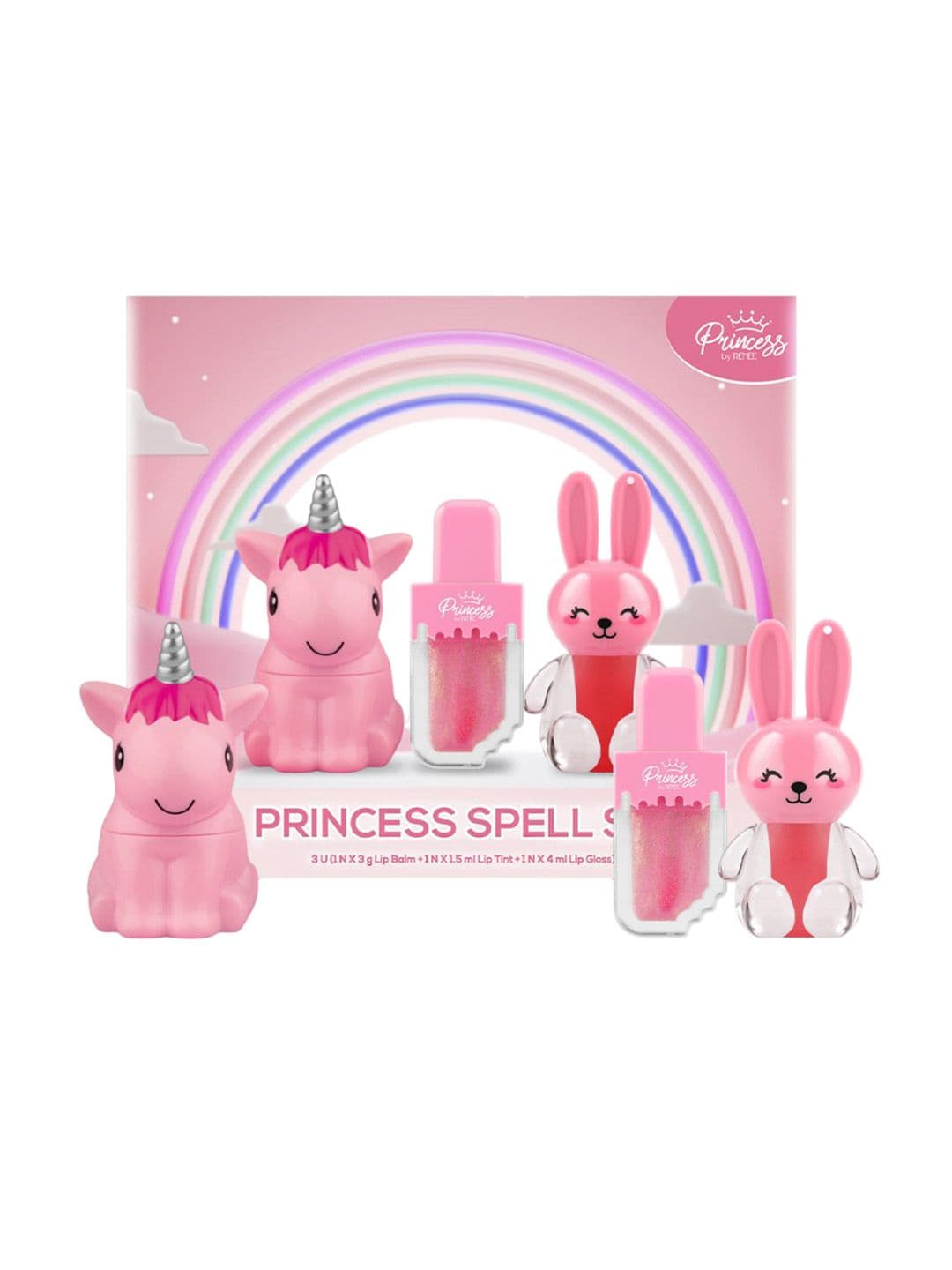 Renee Set Of 3 Snowball Lip Balm, Bunny Lip Tint - 1.5 ml & Color Changing Lip Gloss -4 ml - view 1
