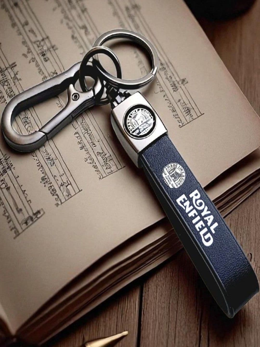 ADOREAL Royal Enfield Leather Keychain - view 1
