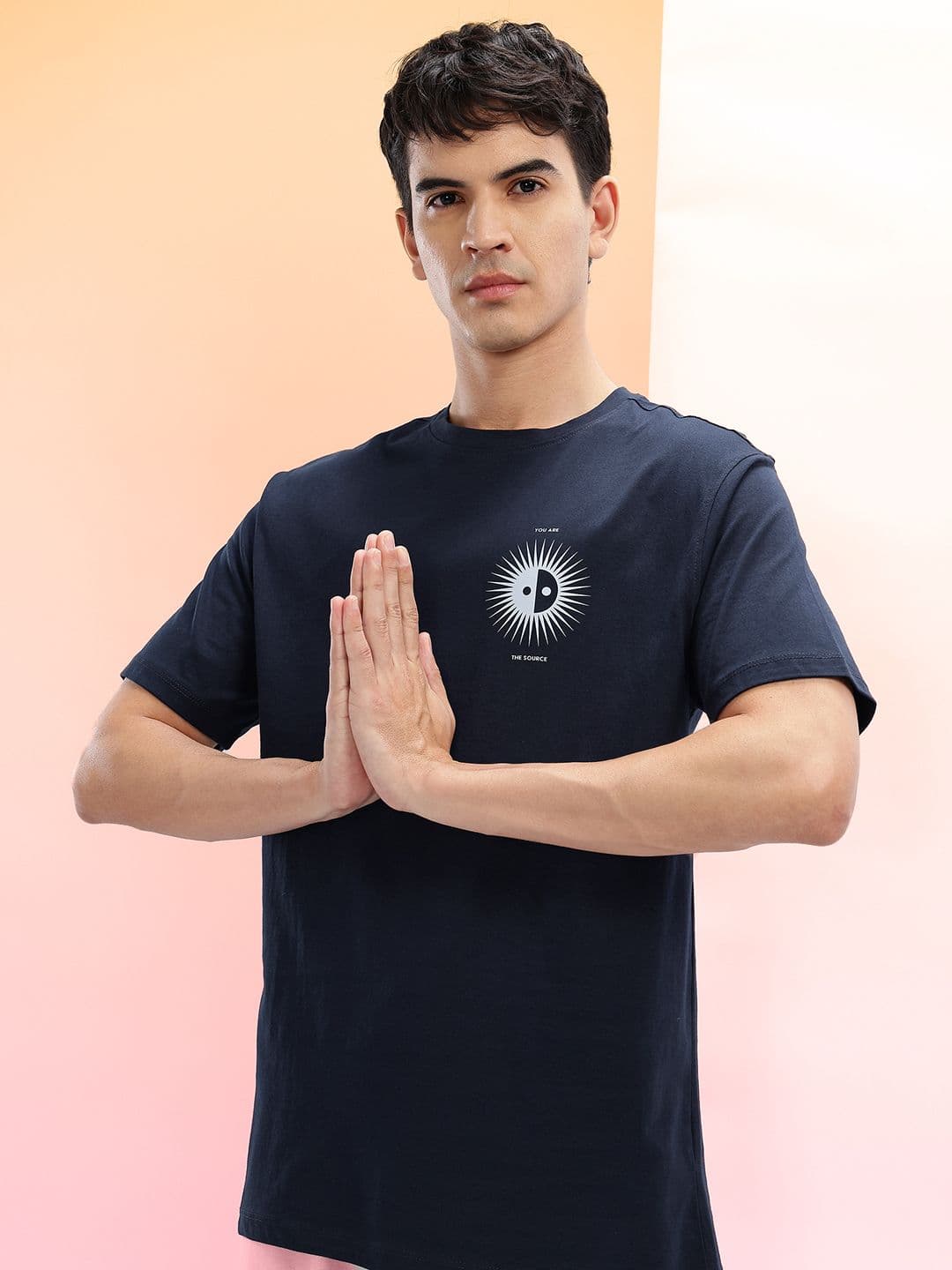 HRX by Hrithik Roshan Men Printed Yoga T-shirt - view 1