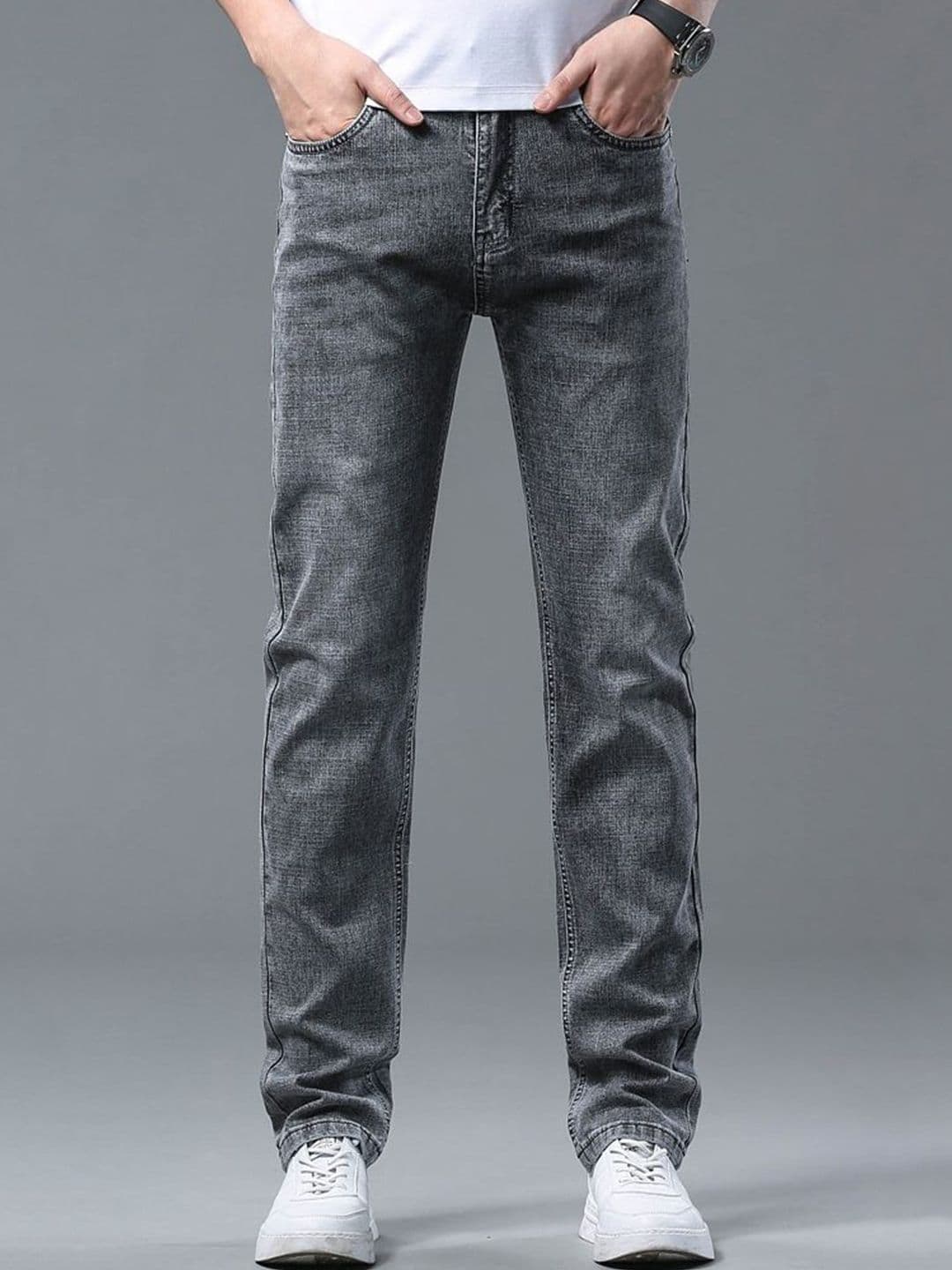 StyleCast x Revolte Men Mid-Rise Clean Look Light Fade Regular Fit Jeans - view 1