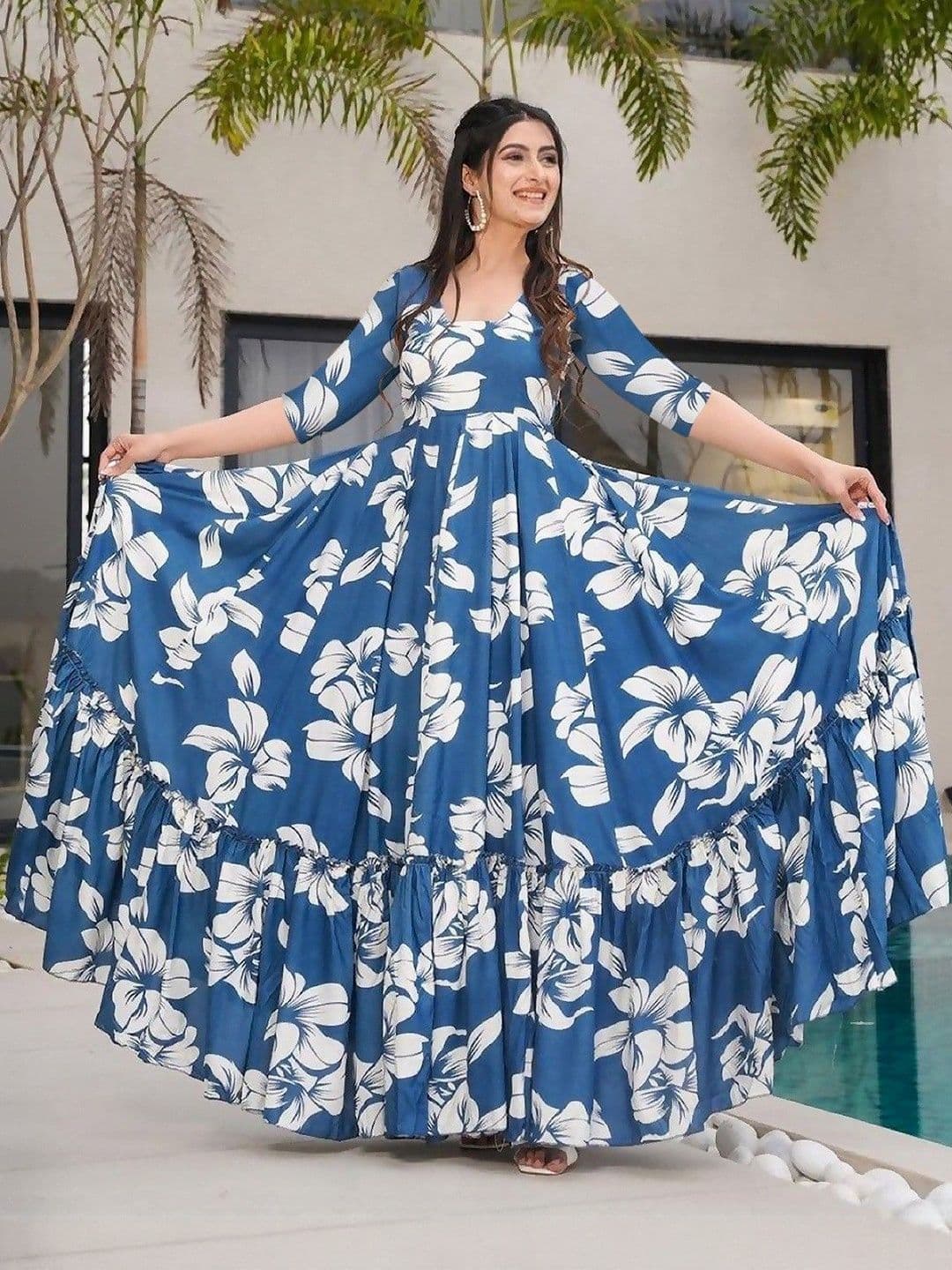 GADHESARIYA Women Cotton Printed A-Line Dresses - view 1